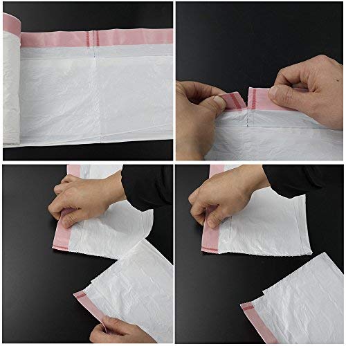 8 Gallon Drawstring Trash Bags - 120 Count Heavy Duty Kitchen Garbage Bags for Home, Office & Outdoor Use - White Leakproof Waste Disposal Bags