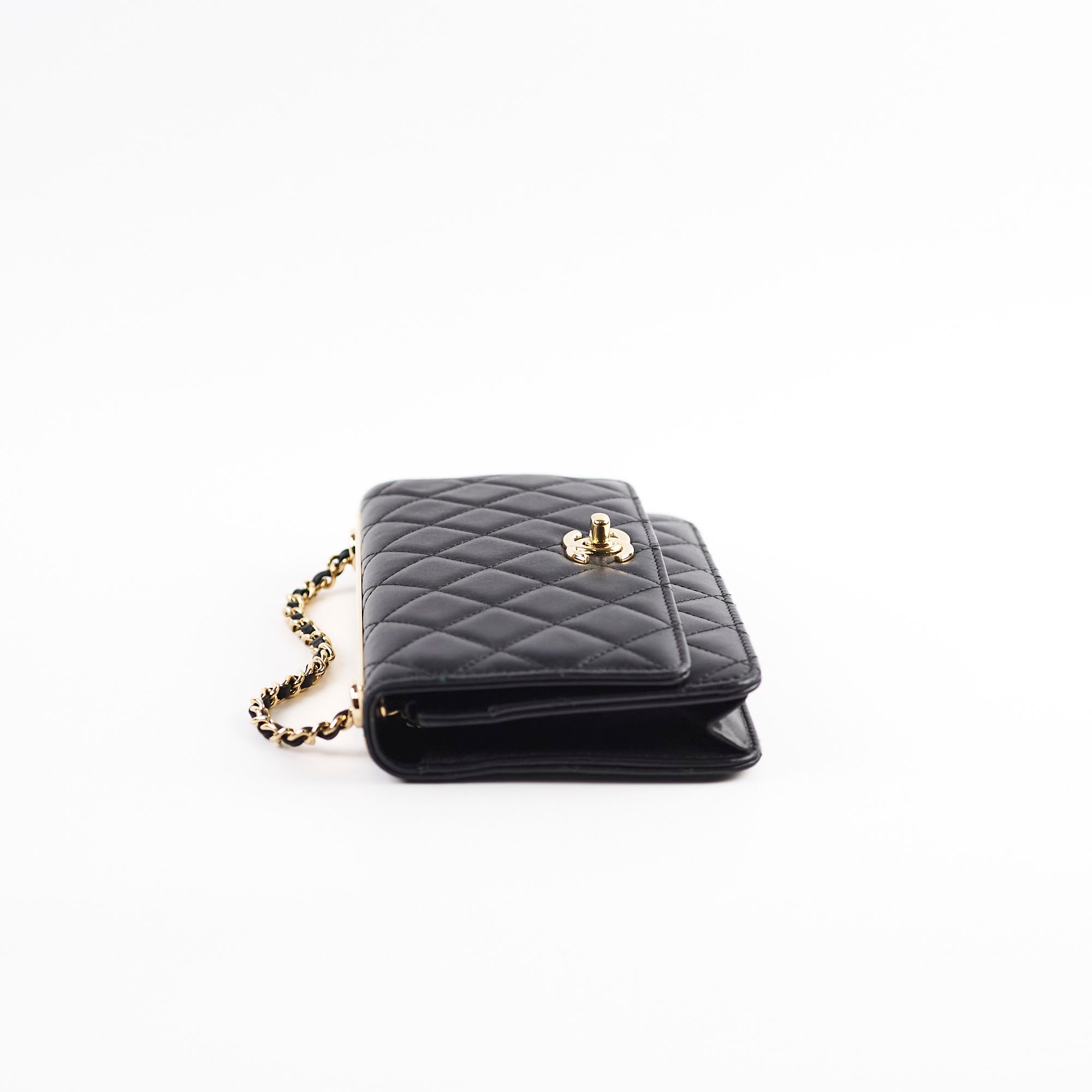 Chanel Trendy CC Lambskin Wallet on Chain WOC Black - Luxury Crossbody Bag for Women | Perfect for Evening Events, Parties & Date Nights