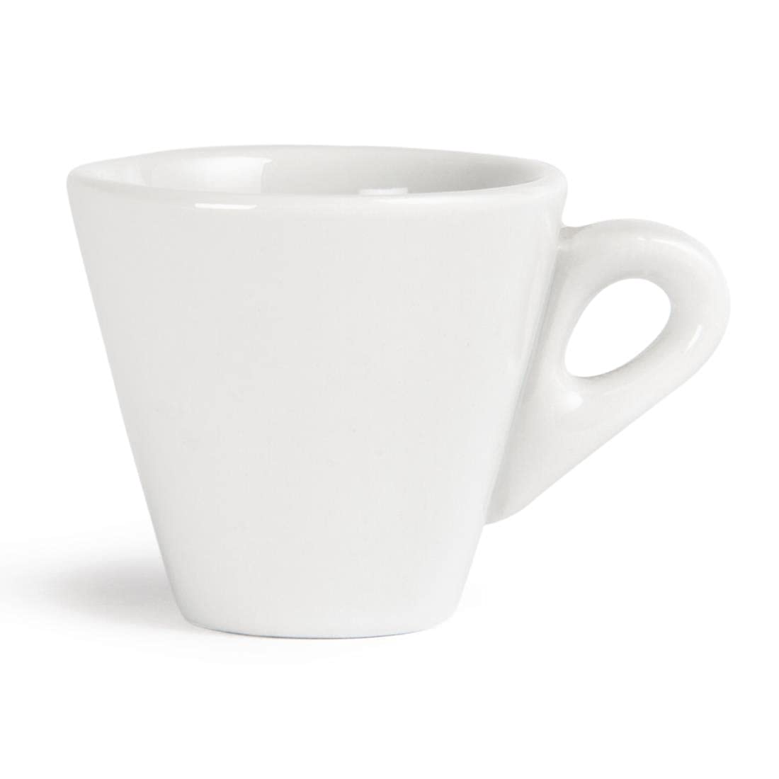 Olympia Whiteware 60ml (2oz) Conical Espresso Cups & Milk Jugs Set of 12 - Perfect for Coffee Shops, Home Baristas, and Italian-Style Espresso Serving