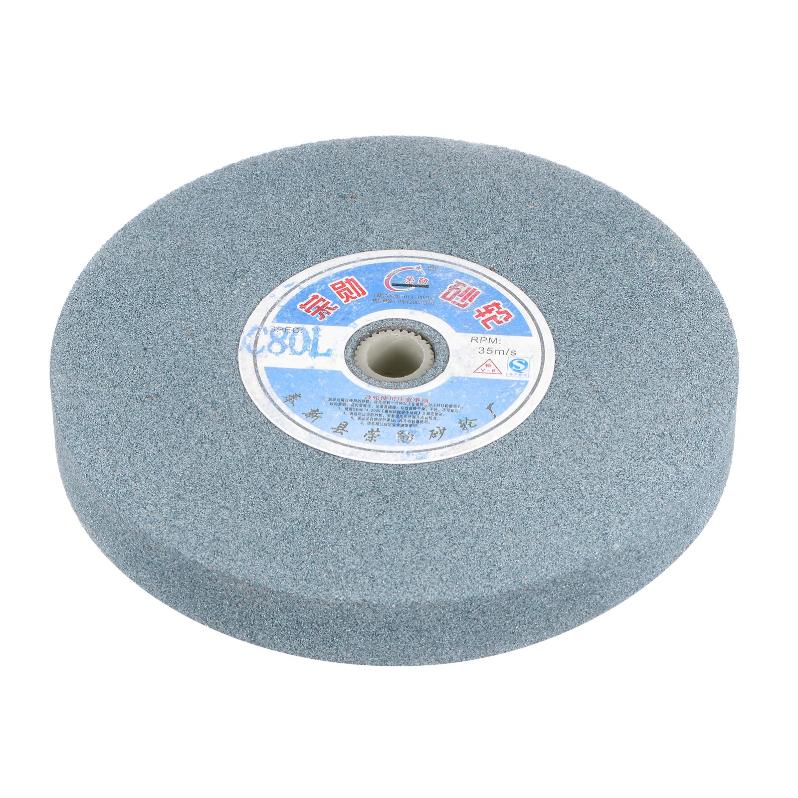 uxcell 6-Inch Green Silicon Carbide Bench Grinding Wheel, GC 80 Grit for Surface Grinding - Perfect for Sharpening Tools, Metal Polishing & DIY Projects