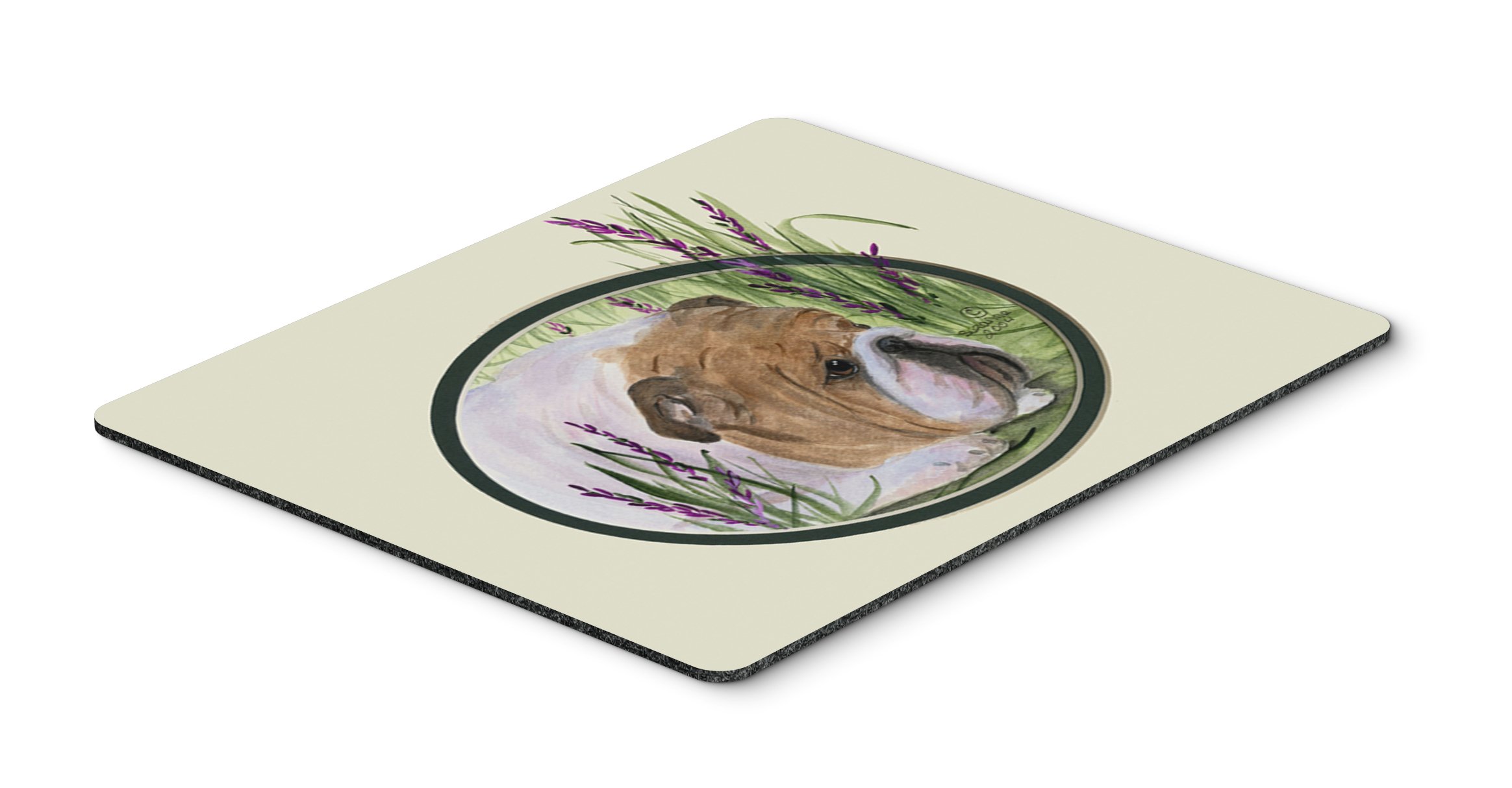 English Bulldog Mouse Pad - Large Washable Non-Slip Desk Mat for Home Office, Gaming & Computer Work | Hot Pad & Trivet for Kitchen Use | Cute Pet-Themed Office Accessory