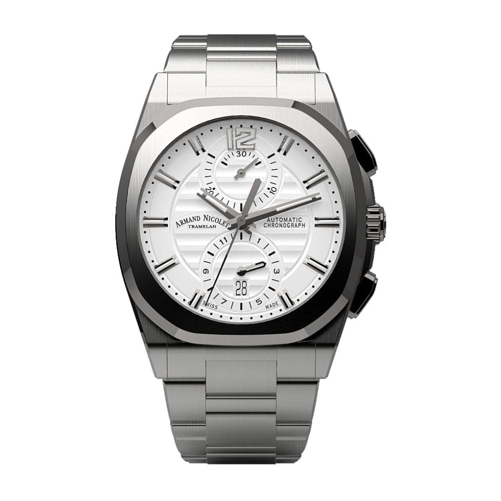 ARMAND NICOLET A668AAA AG MA4660AA Men's Luxury Automatic Watch with Genuine Calf Leather Strap - Perfect for Business, Formal Events & Everyday Wear