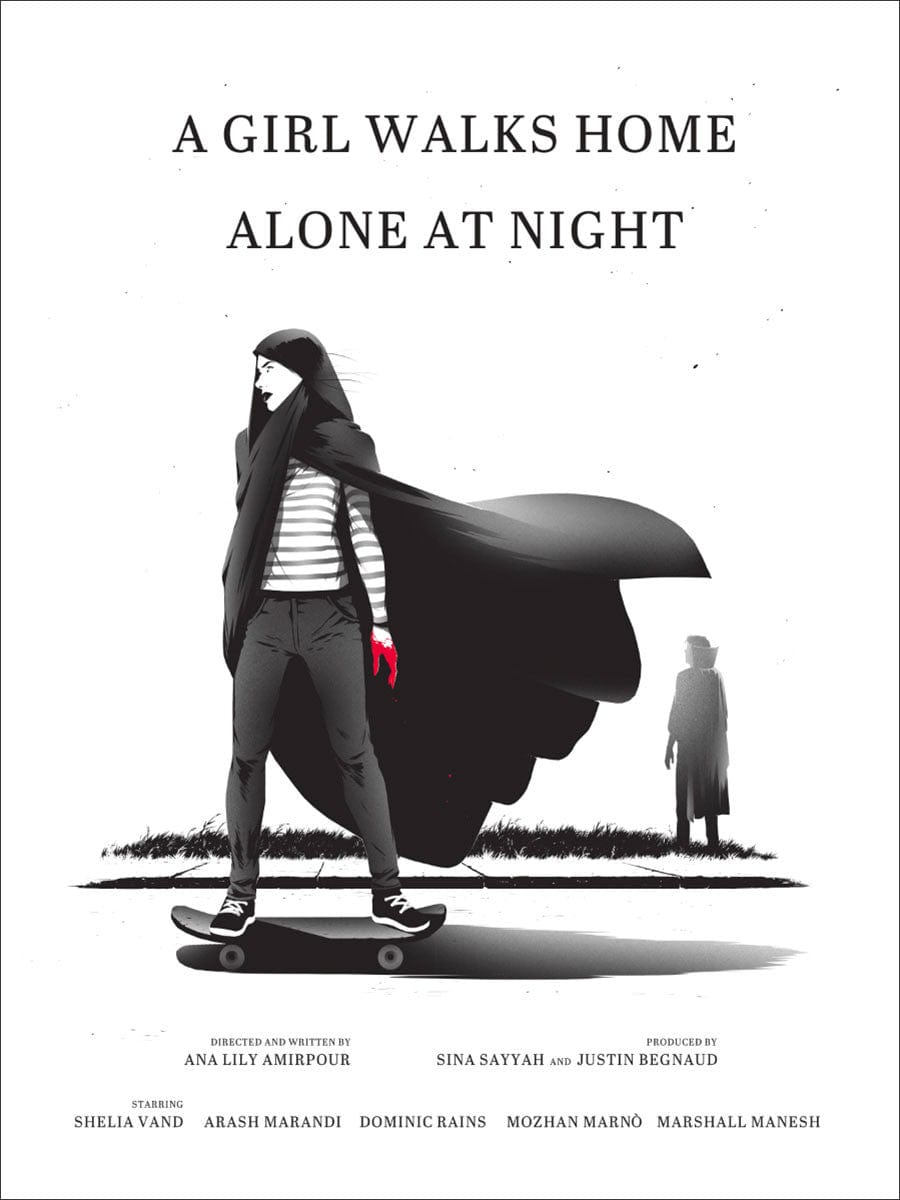 A Girl Walks Home Alone at Night - Gothic Horror Movie Poster - Perfect for Halloween Decor & Film Lover Gifts
