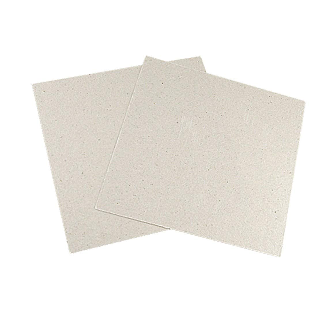 X-DREE Microwave Oven Mica Plate Replacement - 12 x 12cm (2 Pack) - Durable Heat-Resistant Waveguide Cover for Samsung, LG, Whirlpool & More - Perfect for Microwave Repair & Maintenance