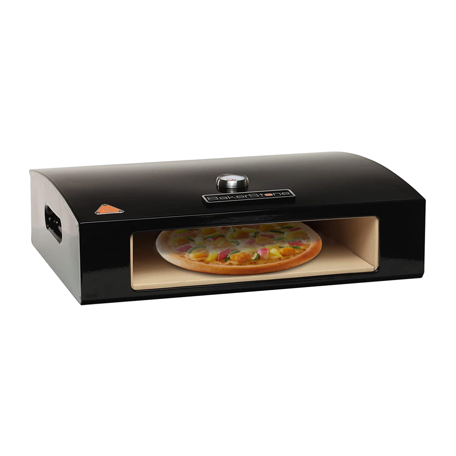 BakerStone Original Series Portable Outdoor Pizza Oven for Grill Top - Gas & Charcoal Compatible Pizza Maker with Dust Cover - Perfect for Backyard, Camping & Tailgating Parties