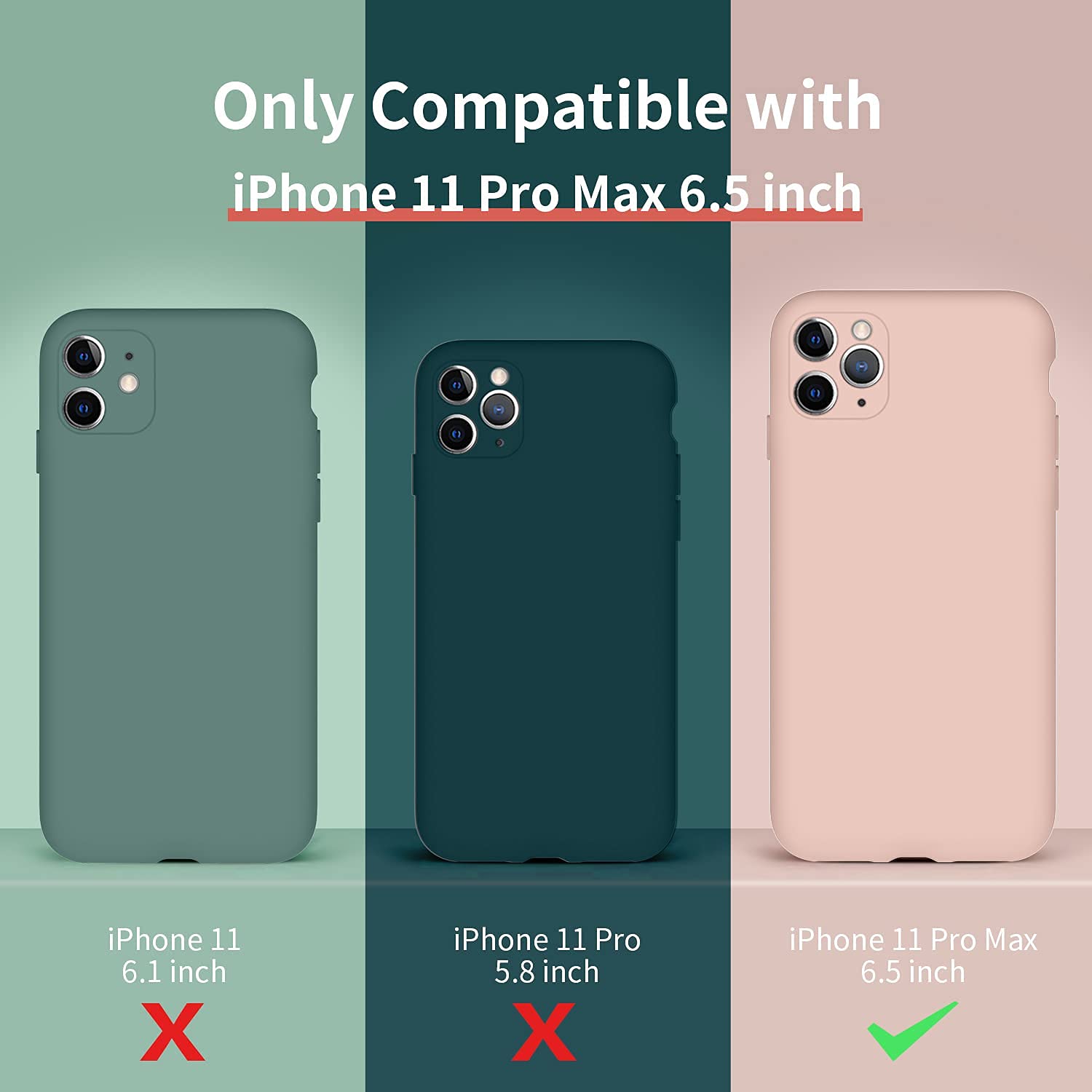 Premium Slim Shockproof Silicone Case for iPhone 11 Pro Max (6.5