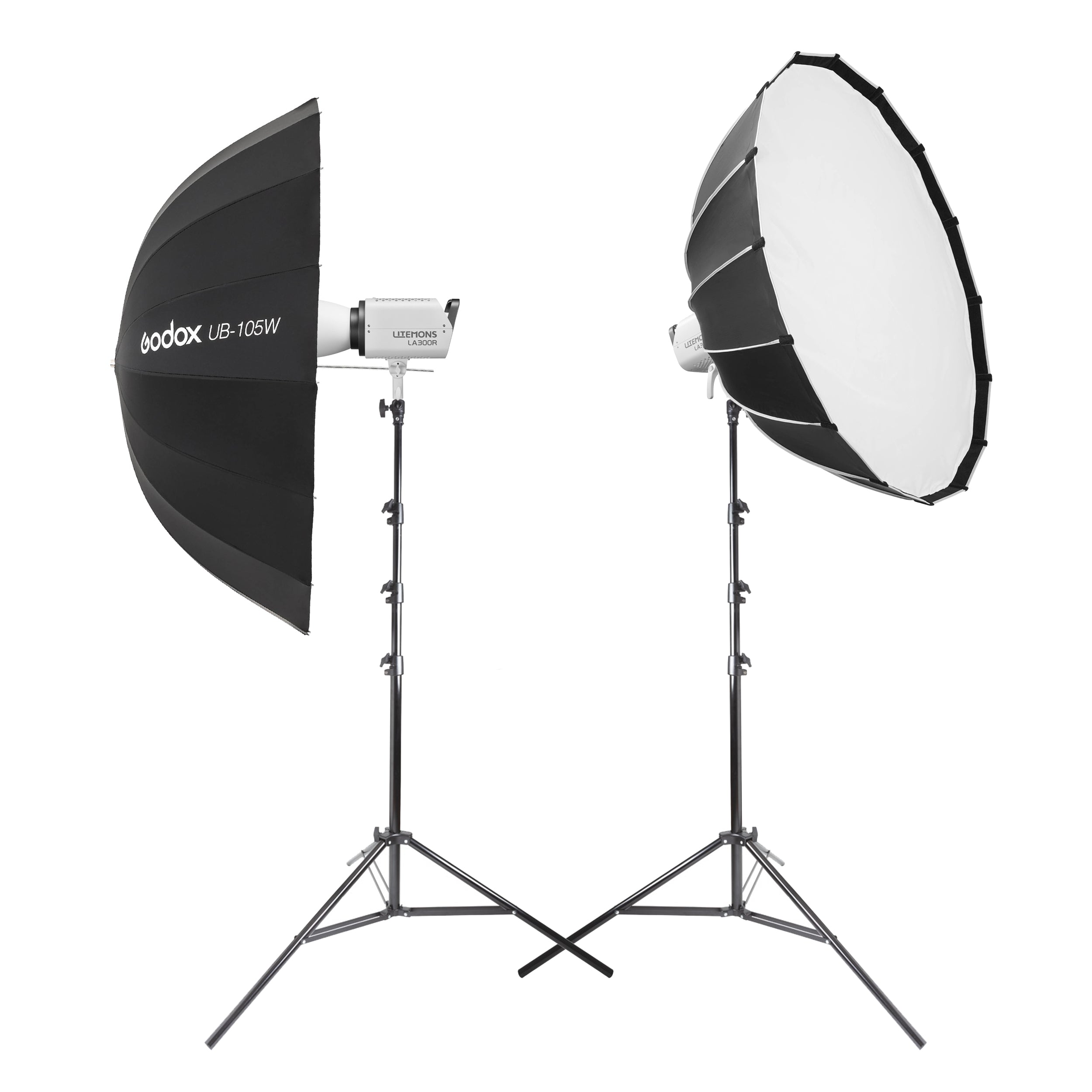 Godox LA300R RGB LED High-Powered Continuous Lighting Twin Kit - Perfect for Photography, Videography & Studio Lighting