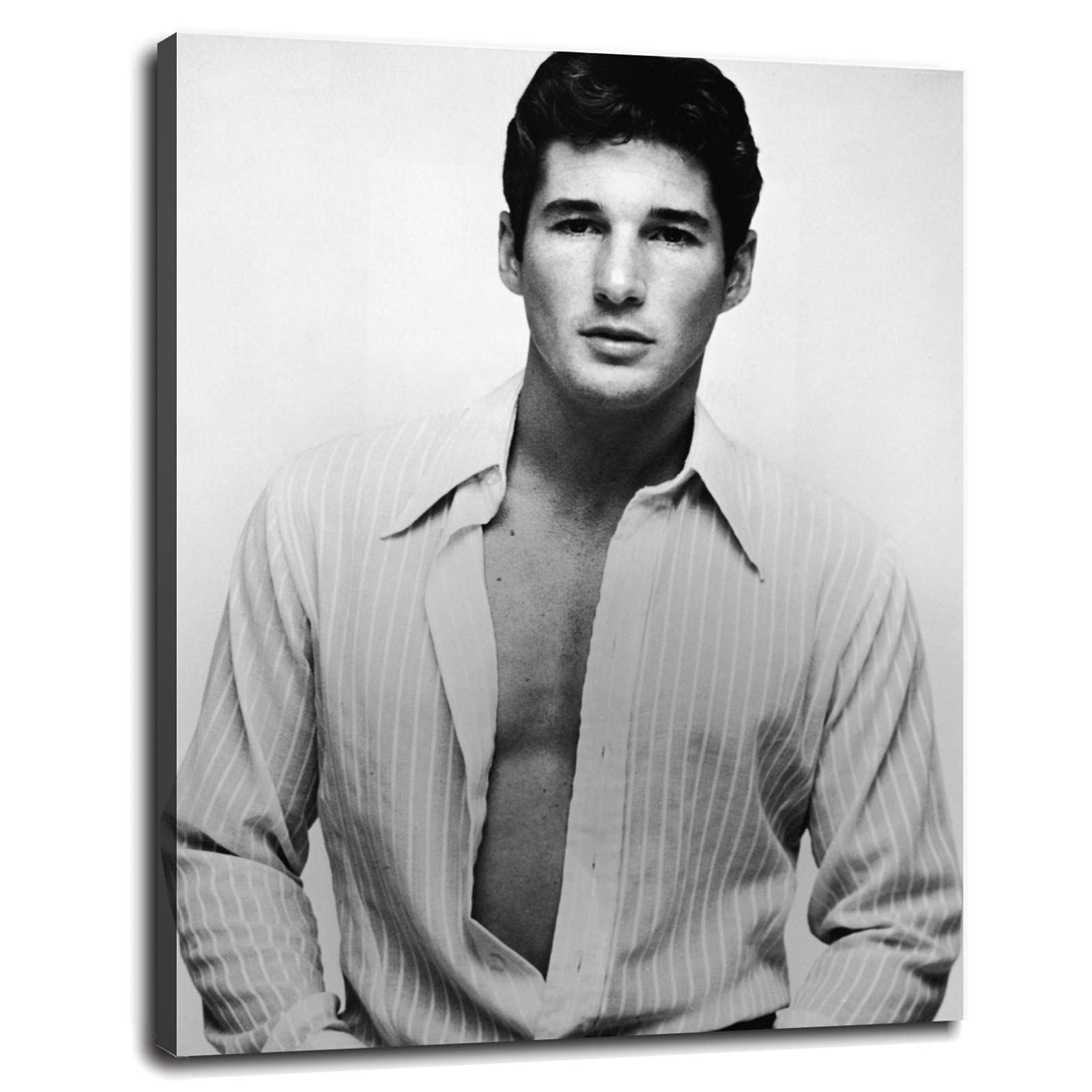 Richard Gere Canvas Wall Art Print - Framed 32x24 Inches Movie Poster for Home, Office & Living Room Decor - Perfect Gift for Film Lovers & Classic Hollywood Fans