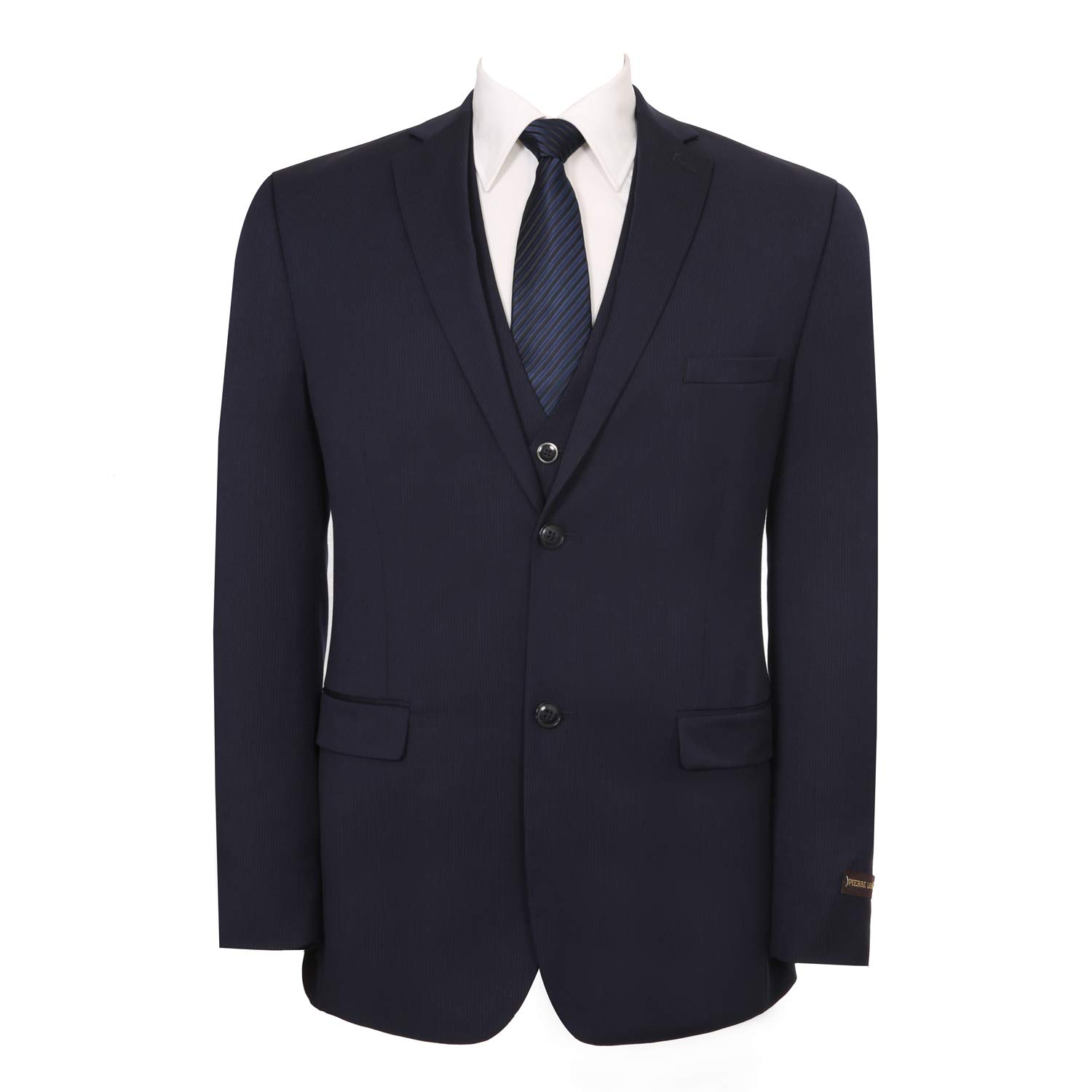 P&L Classic Fit Men's 3-Piece Single Breasted 2-Button Suit Set - Formal Business Attire for Weddings, Interviews & Office Wear