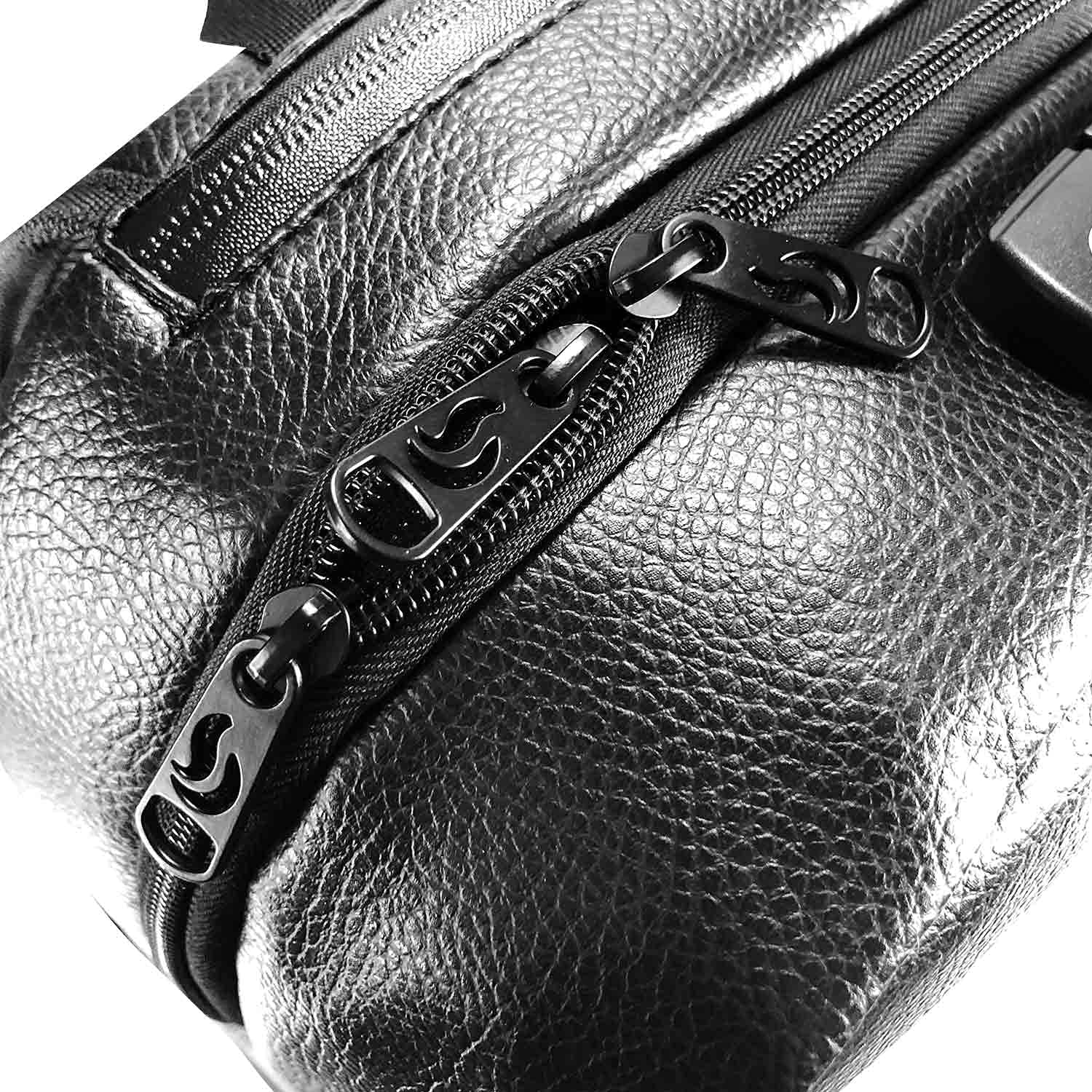 Skunk Elite Smell Proof Backpack - Odor Resistant Black Leather Backpack for Travel, Gym & Outdoor Activities | Durable & Stylish Storage Solution