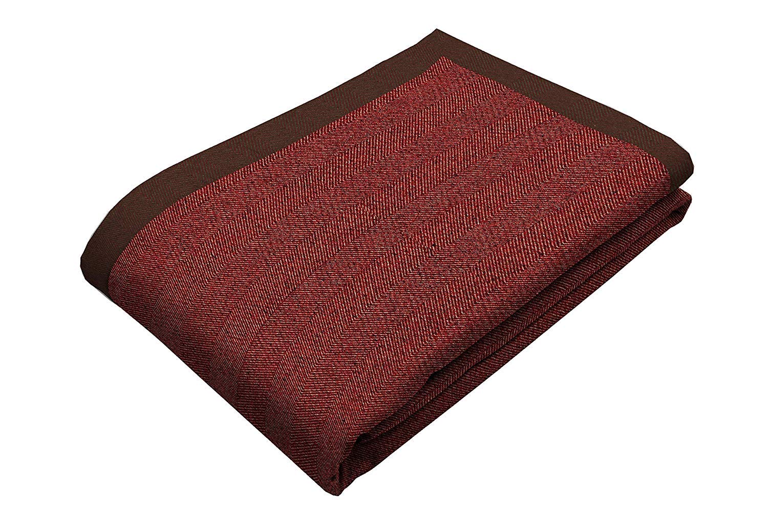 McAlister Textiles Soft Herringbone Pattern Blanket Throw - 80