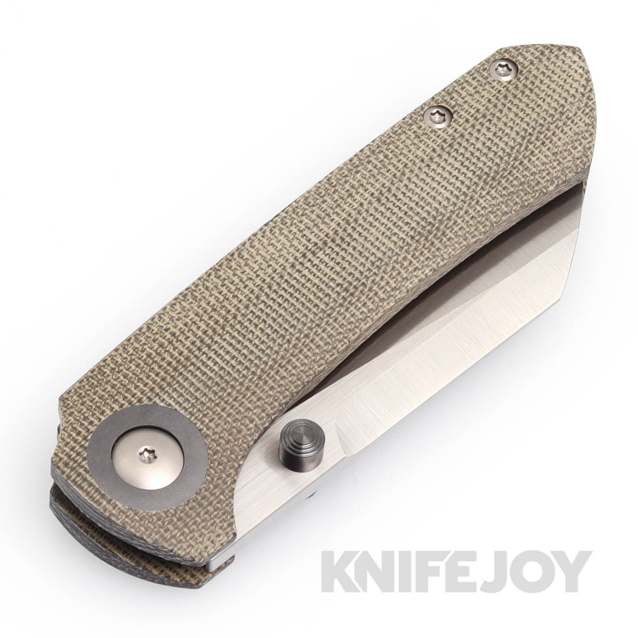 Christensen Knifeworks Maverick S Linerlock Folding Knife - Premium M390 Steel Blade with Green Micarta Handles & Zirconium Accents - EDC, Outdoor, Camping, Survival Gear