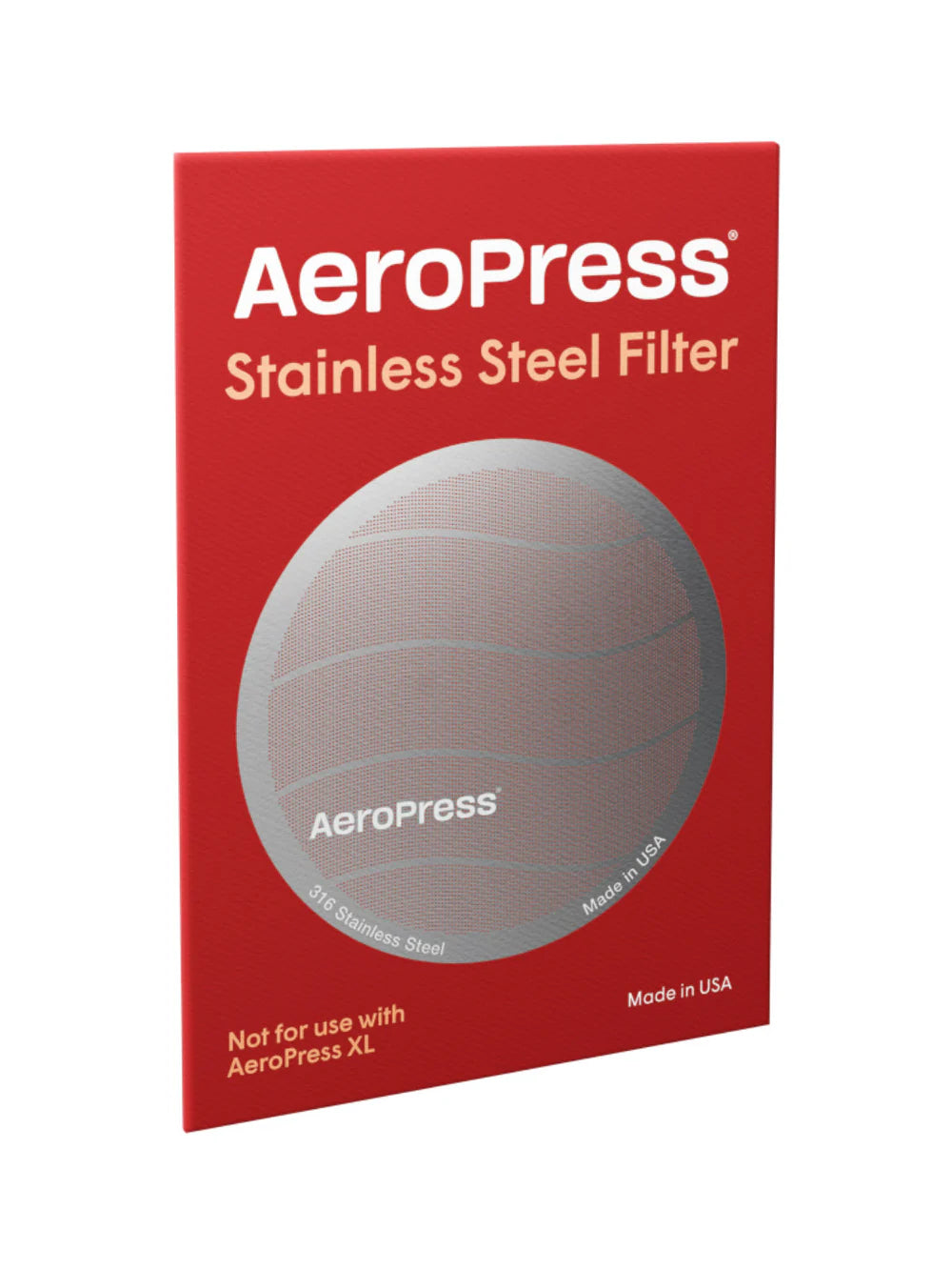 AeroPress Stainless Steel Reusable Coffee Filter - Durable & Eco-Friendly for Espresso, Cold Brew & Travel Brewing