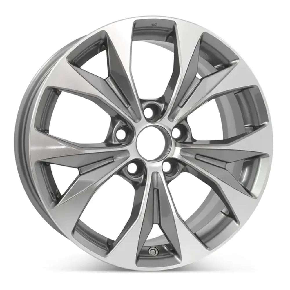17 Inch Honda Civic Wheel Replacement - Machined Black Replica Rim 64025 42700TR4A81 | Perfect for Car Upgrades, Custom Builds & Performance Enhancement