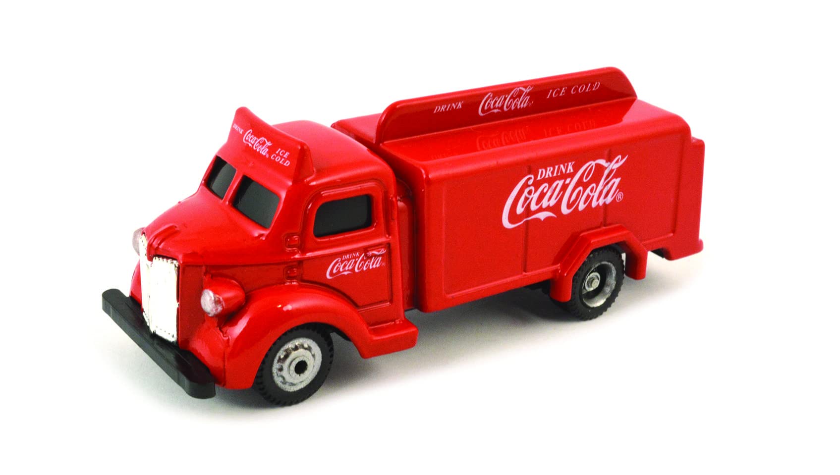 Vintage Coca-Cola 1947 Bottle Truck Diecast Model 1:87 Scale - Red Collectible Toy Replica (440537) - Perfect for Display, Gift Giving & Coca-Cola Memorabilia Collections
