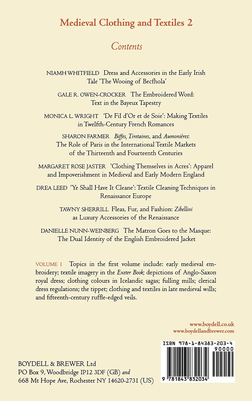 Medieval Clothing & Textiles Vol.2 - Authentic Historical Garments & Fabrics for Renaissance Fairs, LARP & Cosplay
