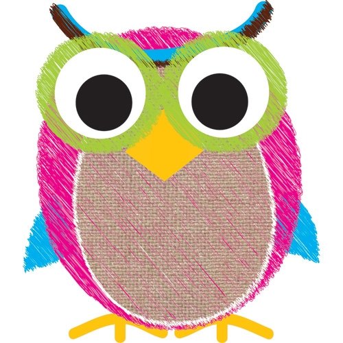 Magnetic Whiteboard with Burlap Scribble Owl Design - Perfect for Kids' Rooms, Classrooms, and Home Offices - Reusable & Durable Dry Erase Board for Notes, Reminders, and Creative Fun