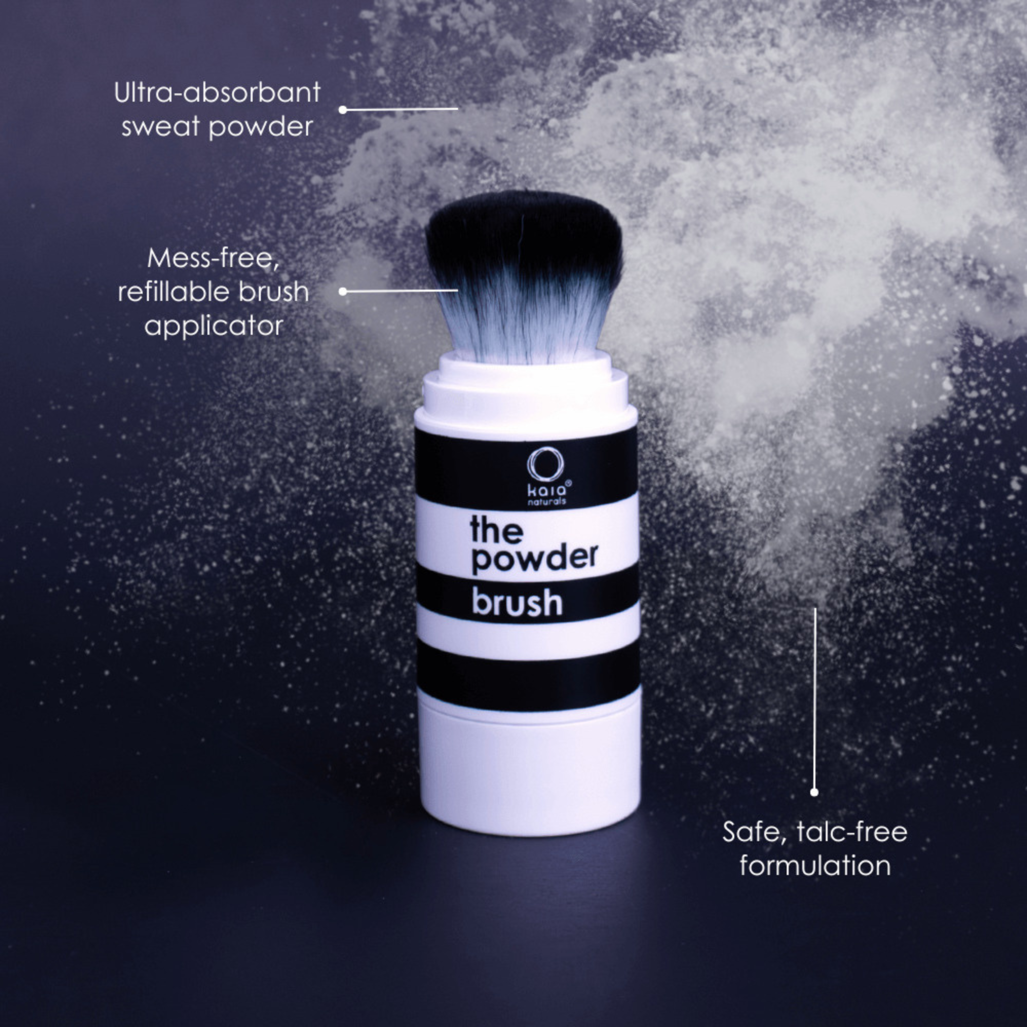 Takesumi Detox Sweat Powder Brush & Refill Set - Sakura Blossom Scent | Natural Body Cleansing for Spa & Post-Workout Refreshment