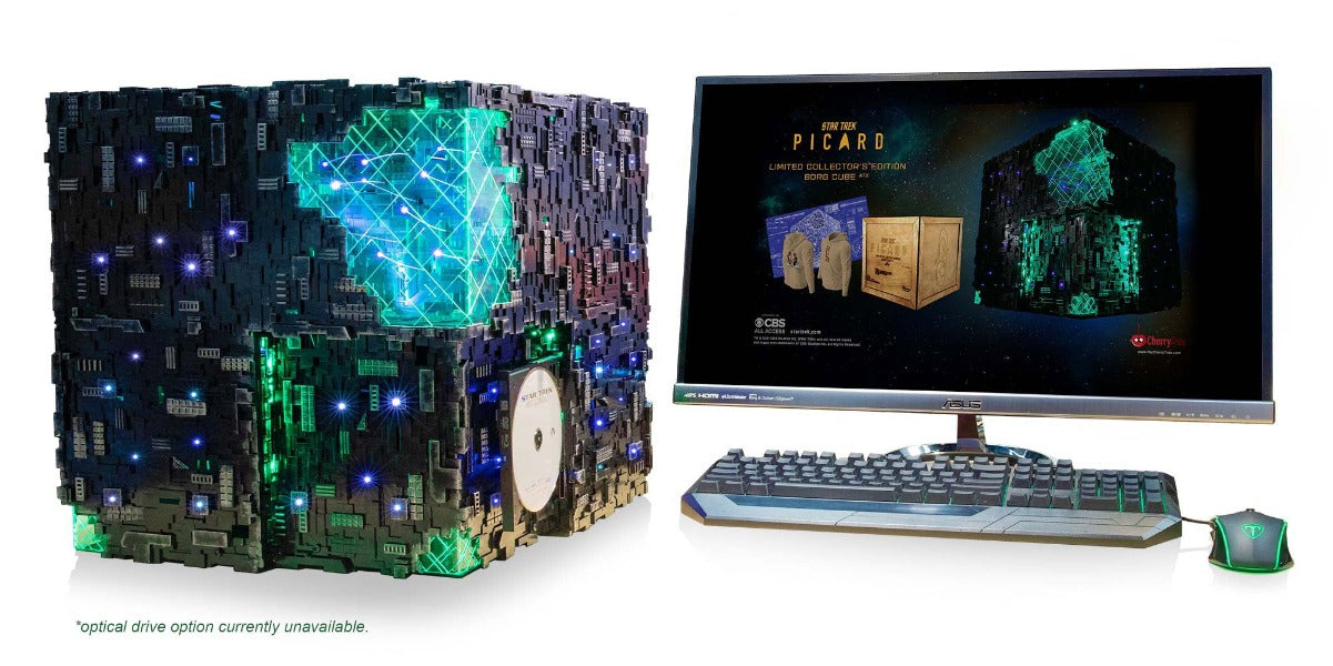 Star Trek: Picard Borg Cube ATX PC Case - Themed Gaming Computer Tower for Sci-Fi Fans | Perfect for Star Trek Collectors & PC Builders | Home Office & Gaming Setup