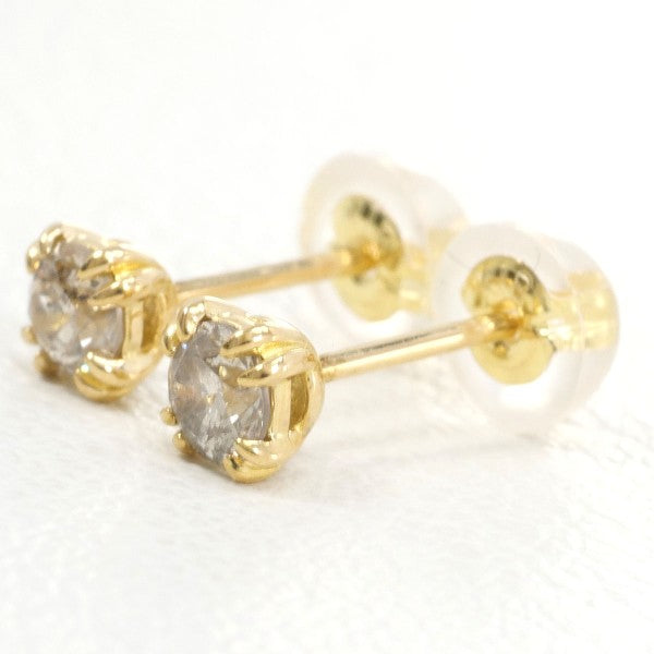 18K Yellow Gold Diamond Stud Earrings for Women - Elegant & Timeless Jewelry Gift for Anniversary, Birthday, or Special Occasion