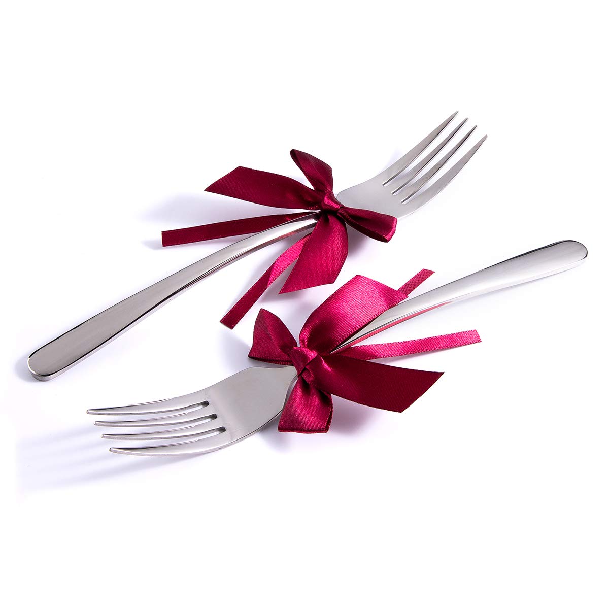 Personalized Mr and Mrs Wedding Forks Set of 2 - Custom Engraved Anniversary Silverware for Bridal Shower, Couples Gift - Perfect for Romantic Dinners, Anniversaries & Wedding Keepsakes