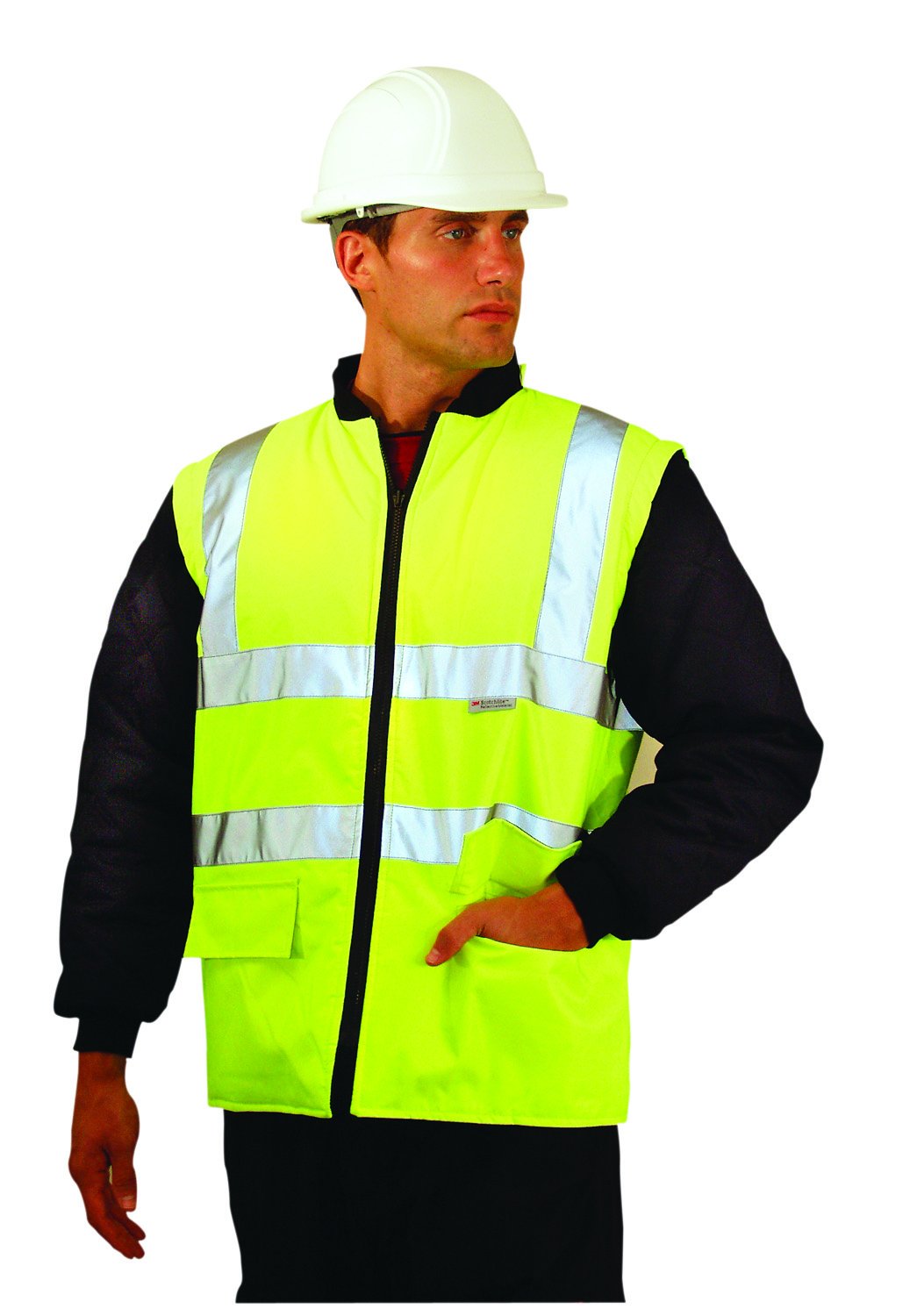 Insulated Winter Jacket for Men - 2XL Size, Bright Yellow, 36 Inch Length - Perfect for Outdoor Activities, Hiking & Cold Weather Protection