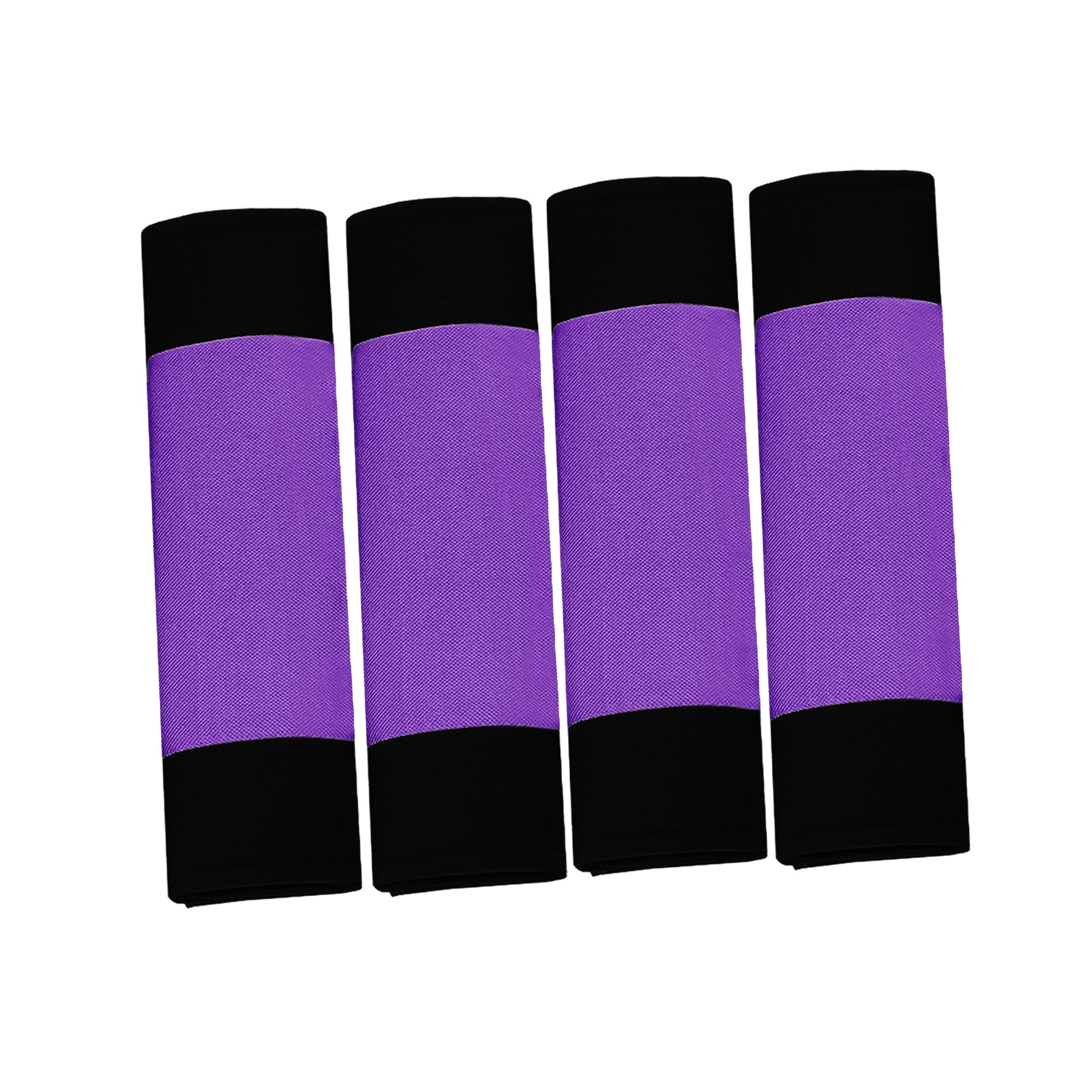 Premium FH Group Purple Striped Car Seat Covers Full Set - Universal Fit for Cars, Trucks & SUVs | Airbag Compatible Split Rear Design | Durable Automotive Interior Accessories for Daily Commute & Road Trips