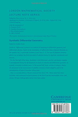 Synthetic Differential Geometry - London Mathematical Society Lecture Note Series 333 | Advanced Math Textbook for Graduate Studies & Research in Differential Geometry