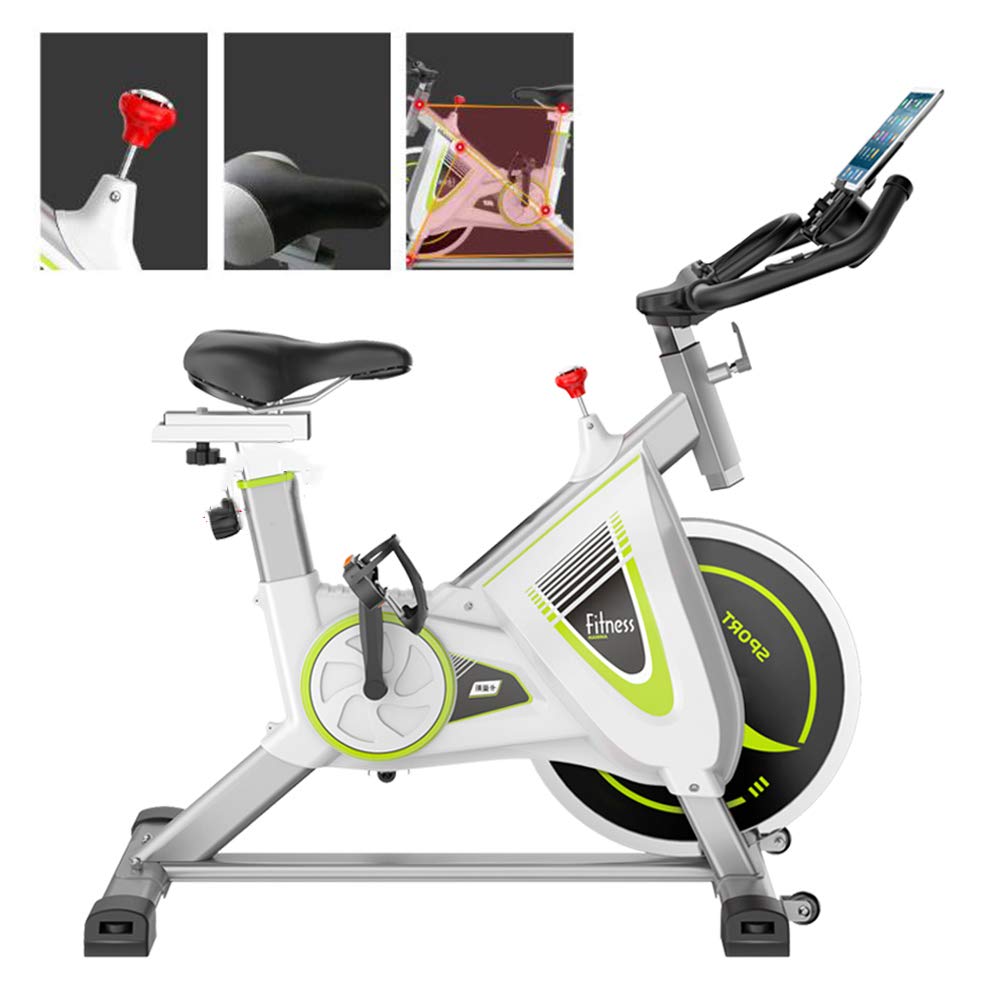 Adjustable Height Exercise Bike for Home Workouts - Indoor Cycling Bike for Cardio & Aerobic Training - Perfect for Spinning, Fitness & Weight Loss