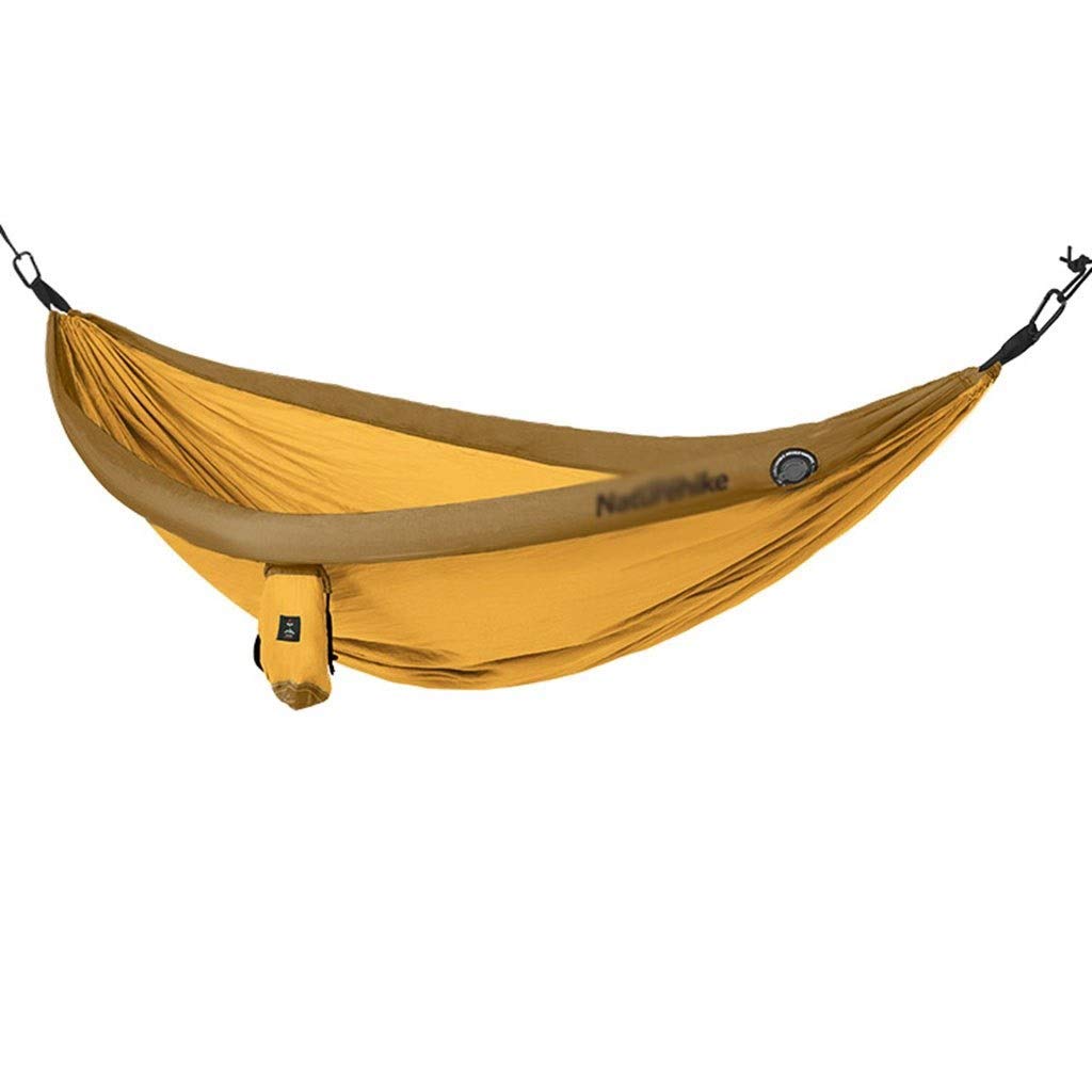 **Premium Double Hammock for Outdoor & Indoor Use - Heavy Duty 440lbs Capacity, Yellow, 240x172cm - Perfect for Garden, Patio, Camping & Home Relaxation**