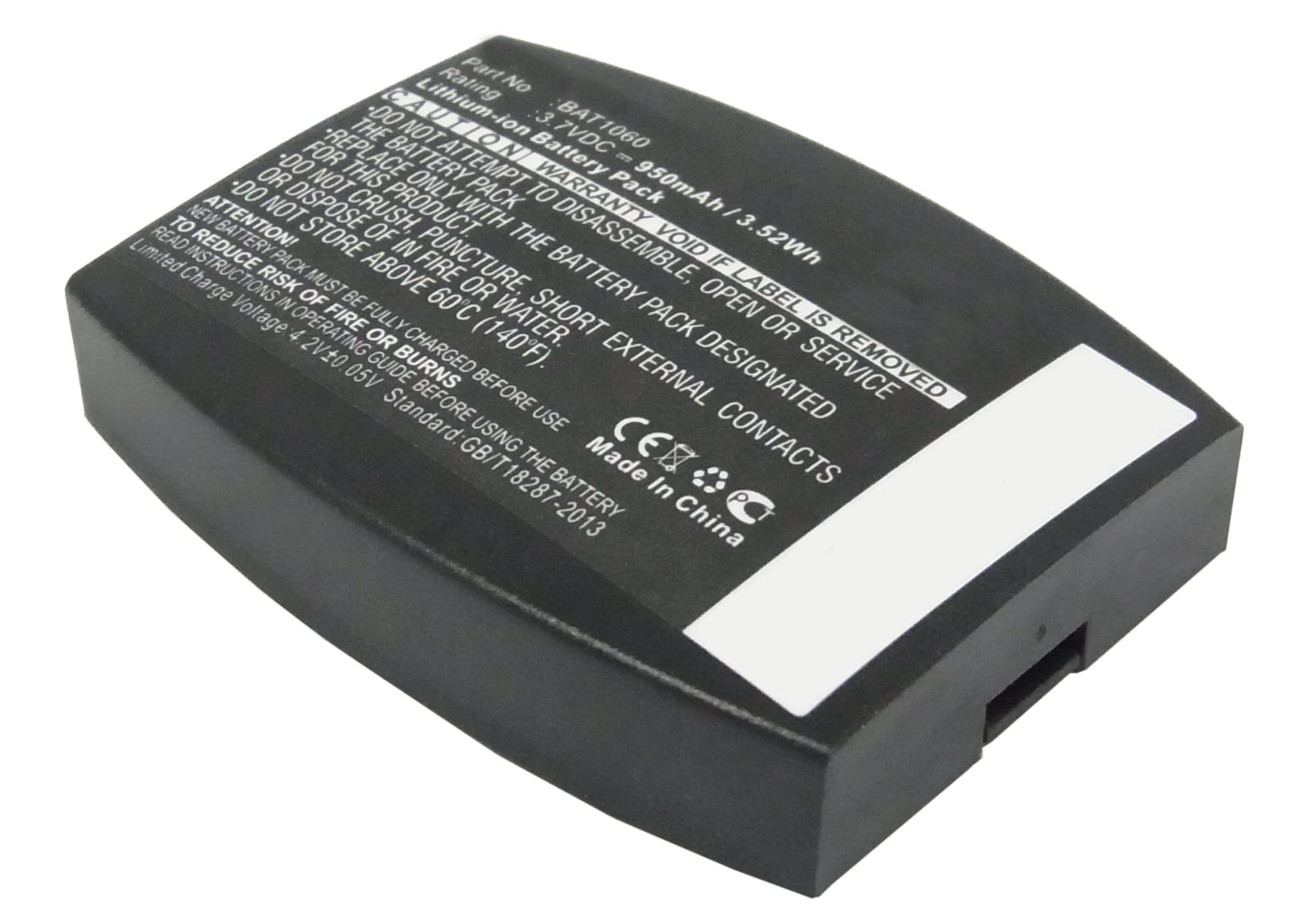 Synergy Digital Wireless Headset Battery - 3.7V 950mAh Li-ion Replacement for 3M T-1 & XT-1 Drive-Thru Headsets | Ultra High Capacity | Perfect for Fast Food, Drive-Thru, and Call Center Use
