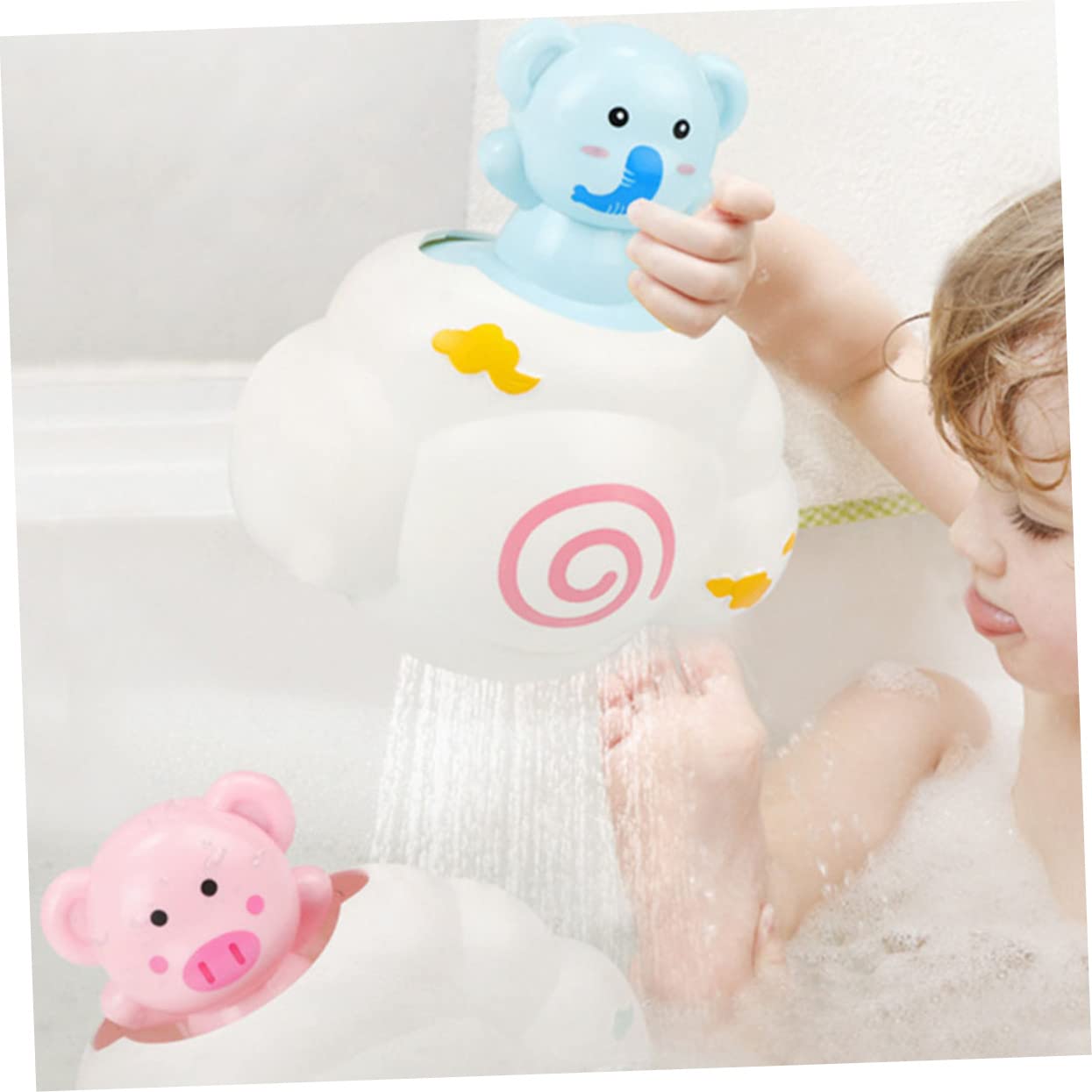 2 Sets Floating Bath Toys for Kids - Fun Bathtub Duck & Animal Toys (4 Pieces) - Perfect for Toddler Bath Time & Sensory Play