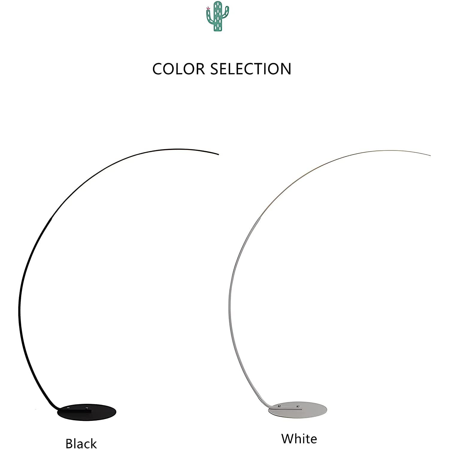 Modern LED Arc Floor Lamp - Adjustable 3-Way Dimmable Standing Light for Living Room, Bedroom & Office - Contemporary Metallic Design with White Finish (Perfect for Reading, Relaxation & Ambient Lighting)