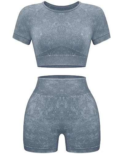 Short-sleeve + Shorts: Grey