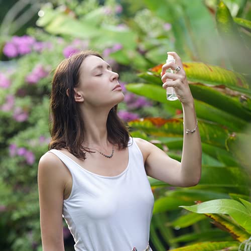 USDA Organic Geranium Mist for Face & Body - Hydrating Toner Spray for Dry Skin & Shiny Hair with Geranium Essential Oil & Glycerin - Natural Skincare & Hair Care Solution for Daily Use - Perfect for Home, Travel & Gym (4 oz)