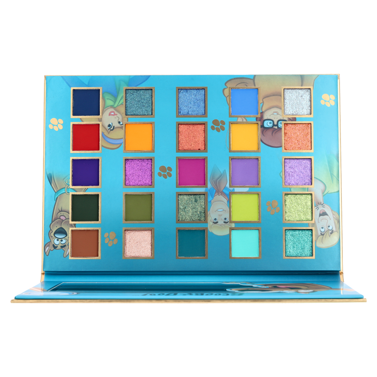 Glamlite Scooby Doo 25-Color Eyeshadow Palette - Vibrant Pigmented Makeup for Halloween, Cosplay & Everyday Wear