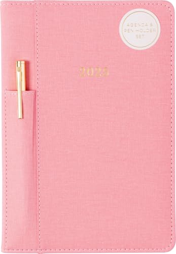 Pink Fabric with Pen