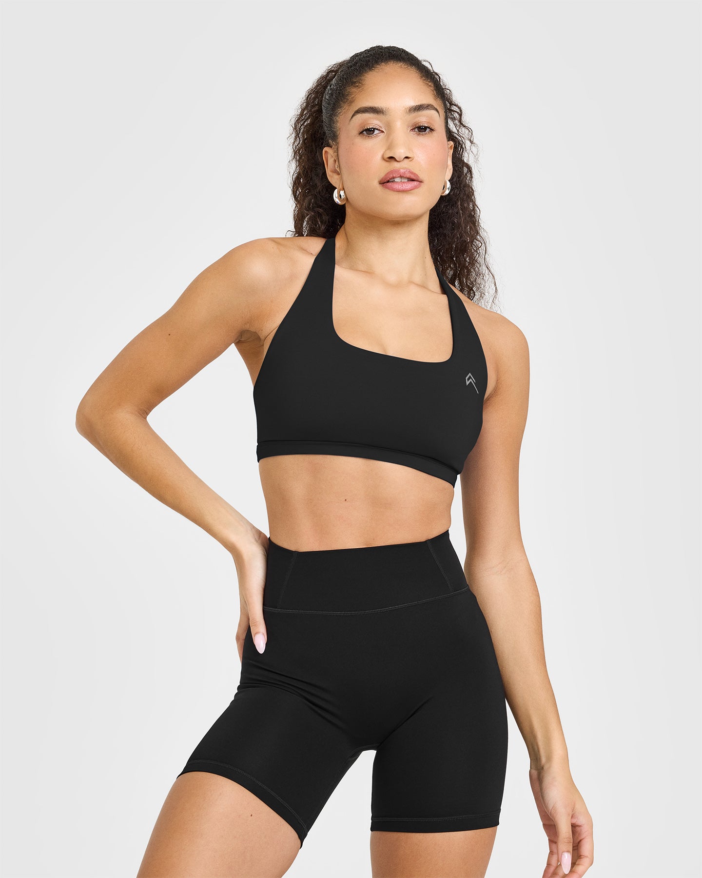 Timeless Square Neck Sports Bra for Women - High Support Workout Top in Black | Perfect for Yoga, Running & Gym