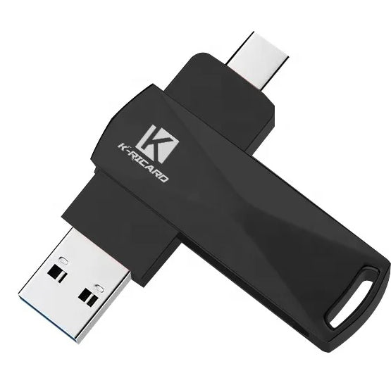 512GB USB Flash Drive with Dual USB 3.0 & USB-C Connectors - High-Speed Portable Storage for Files, Photos, Videos | Perfect for Students, Professionals & Travelers