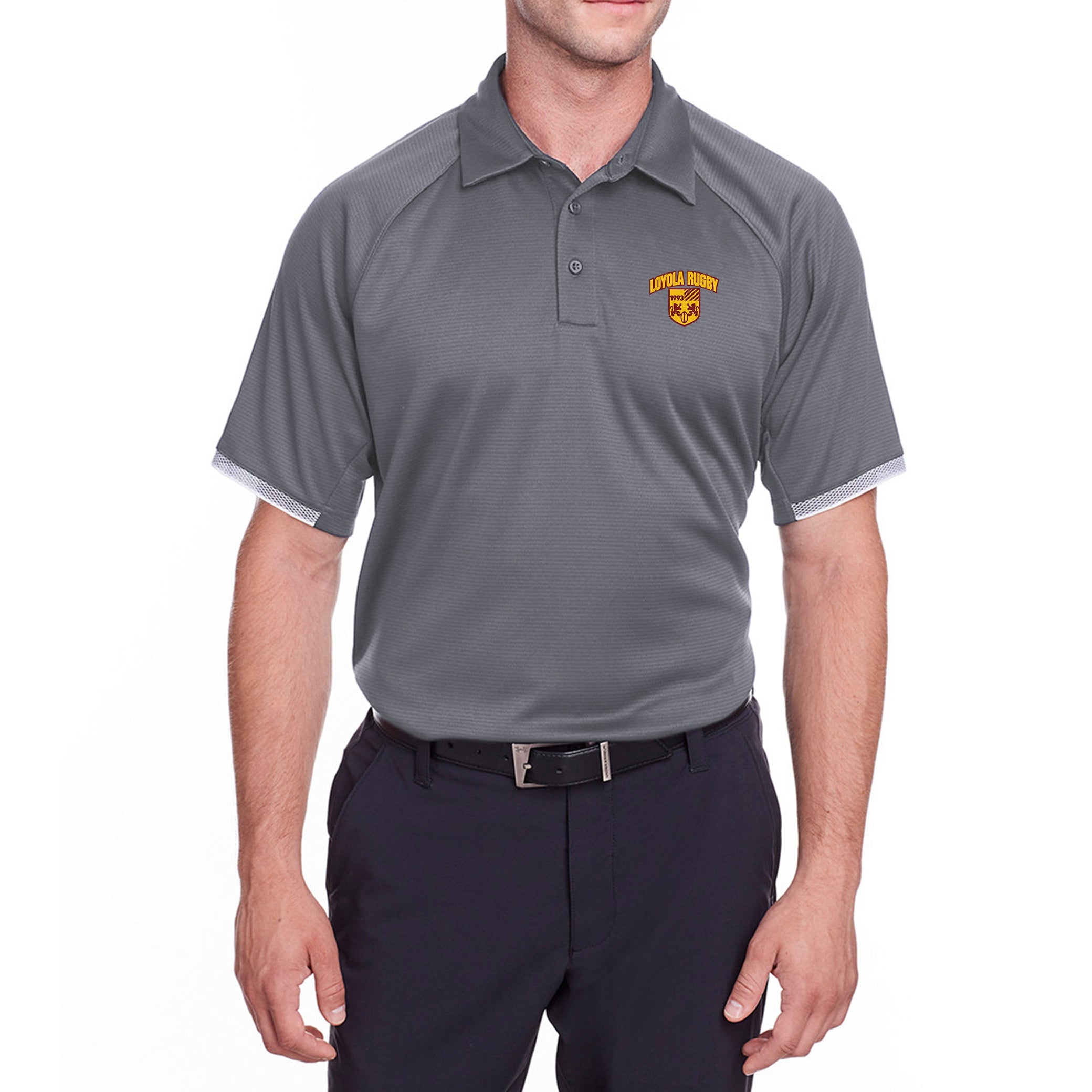 Loyola Rugby Rival Polo Shirt - Men's Breathable Sport Performance Polo for Rugby Fans & Alumni - Perfect for Game Day, Team Events & Casual Wear