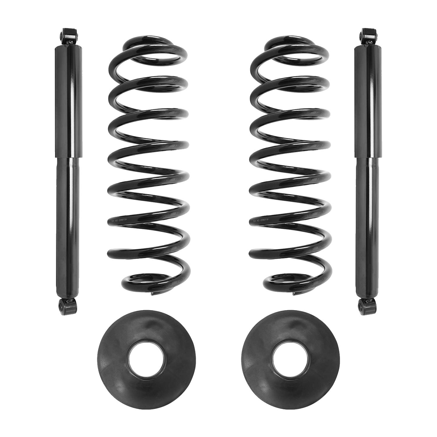 Elite Suspension 65005c Rear Coil Spring Kit - Replacement for Air Spring with Shocks - Compatible with 1997-2002 Ford Expedition Regular Cab - Improve Ride Comfort & Off-Road Performance