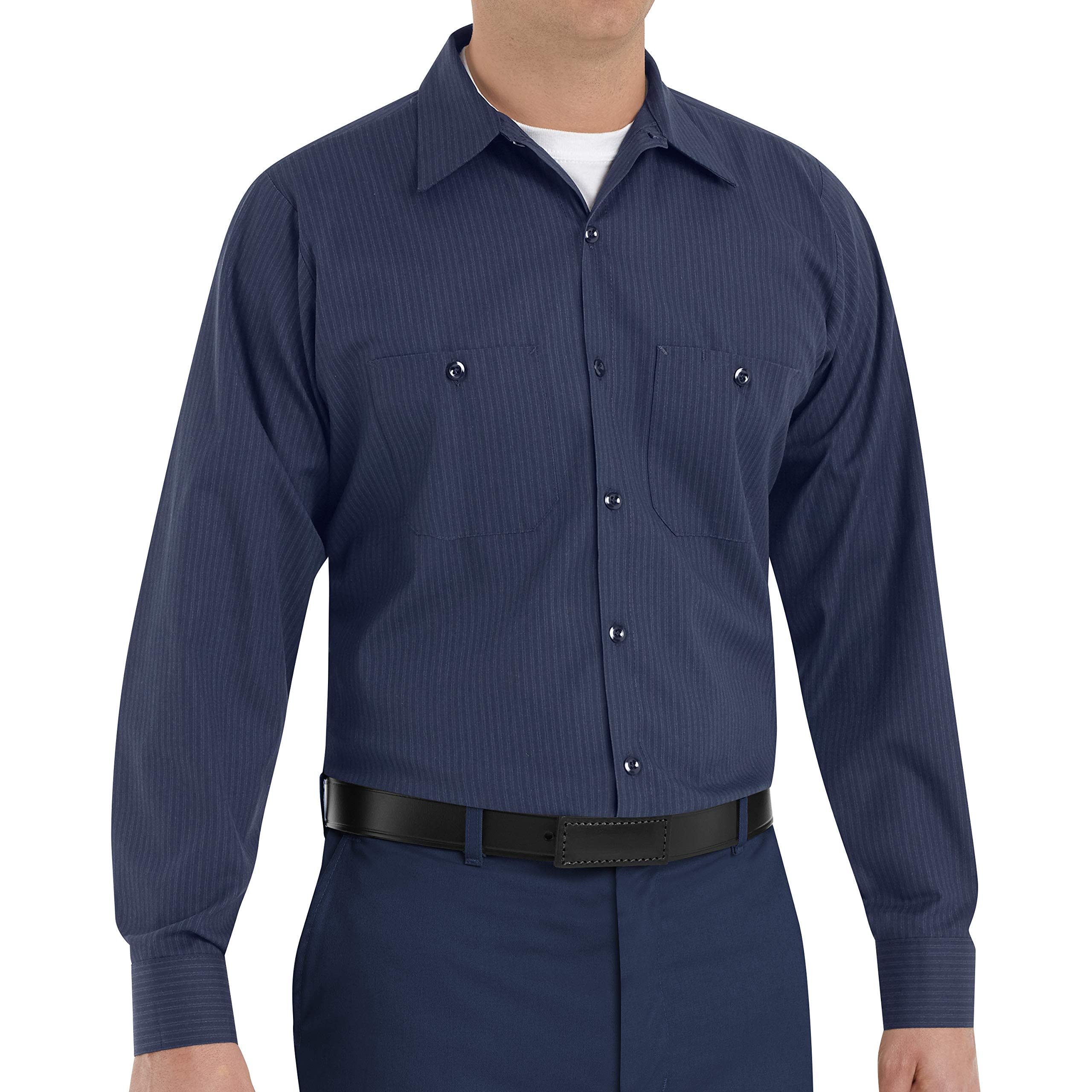 Red Kap Men's Durable Industrial Work Shirt with Pencil Pocket - Comfortable & Functional for Construction, Warehouse & Auto Repair Work