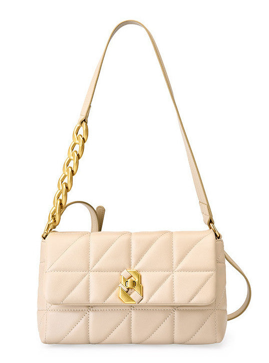 Trendy Quilted Handbag for Women - Fashionable & Durable Crossbody Purse for Work, Travel & Everyday Use