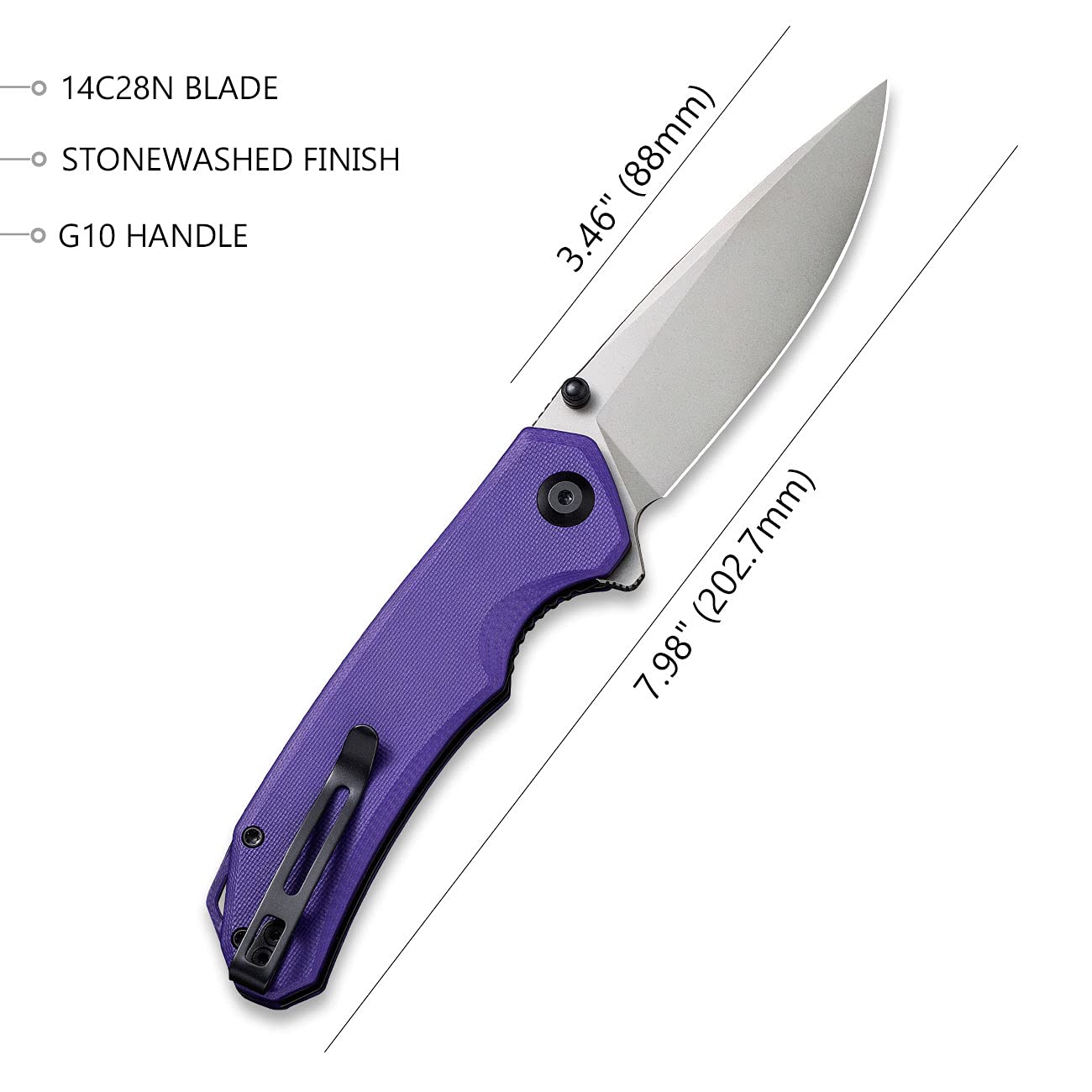 CIVIVI Elementum Folding Knife with Brazen Bundle - Premium EDC Knife Set for Outdoor, Camping, Hiking & Everyday Carry