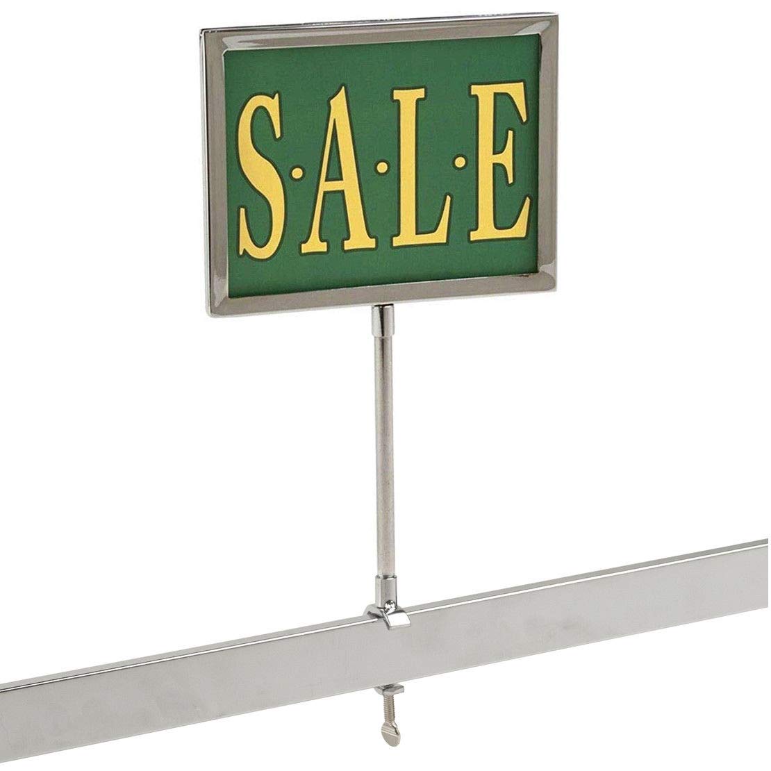 Universal Retail Rack Chrome Frame Clamp-On 5.5