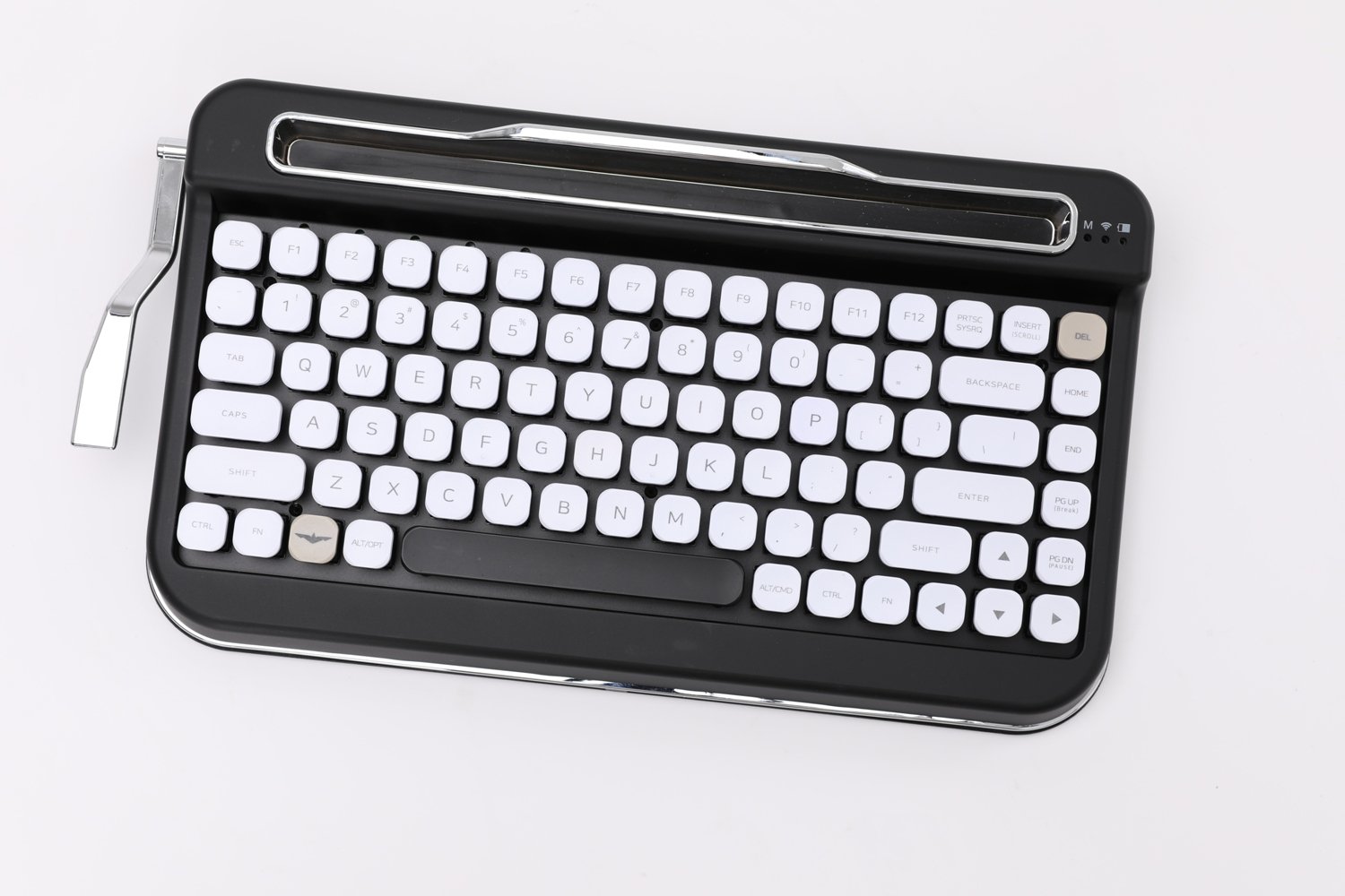 Wireless Bluetooth Mechanical Keyboard with Diamond Keycap - Cherry MX Blue Switches, Matte Black Finish | Perfect for Gaming, Office Work & Typing Enthusiasts (US Layout)