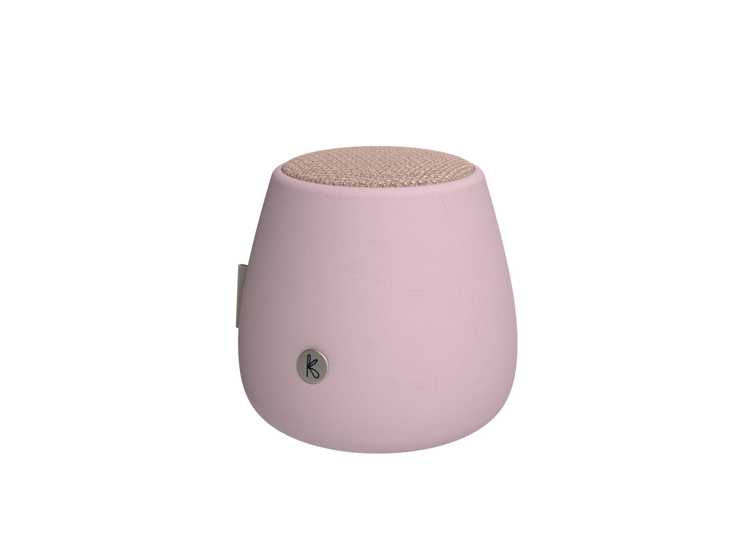 KREAFUNK aJAZZ Stone Wireless Bluetooth Speaker - Portable Outdoor Speaker with Rich Bass, Dusty Rose - Perfect for Travel, Beach, Pool & Home Use