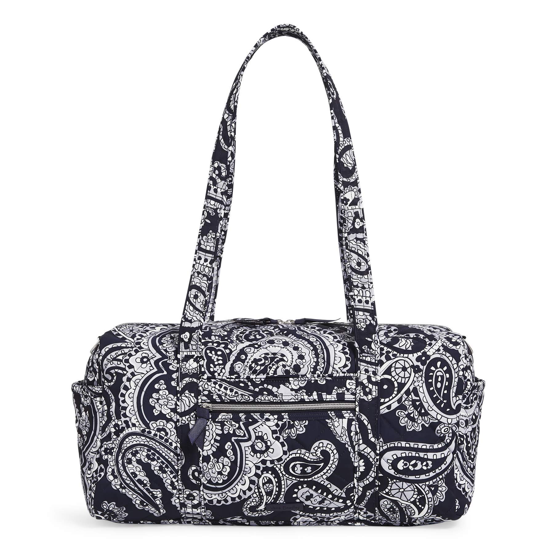 Vera Bradley Women's Performance Twill Small Travel Duffle Bag - Lightweight Carry-On Weekender for Gym, Work & Overnight Trips