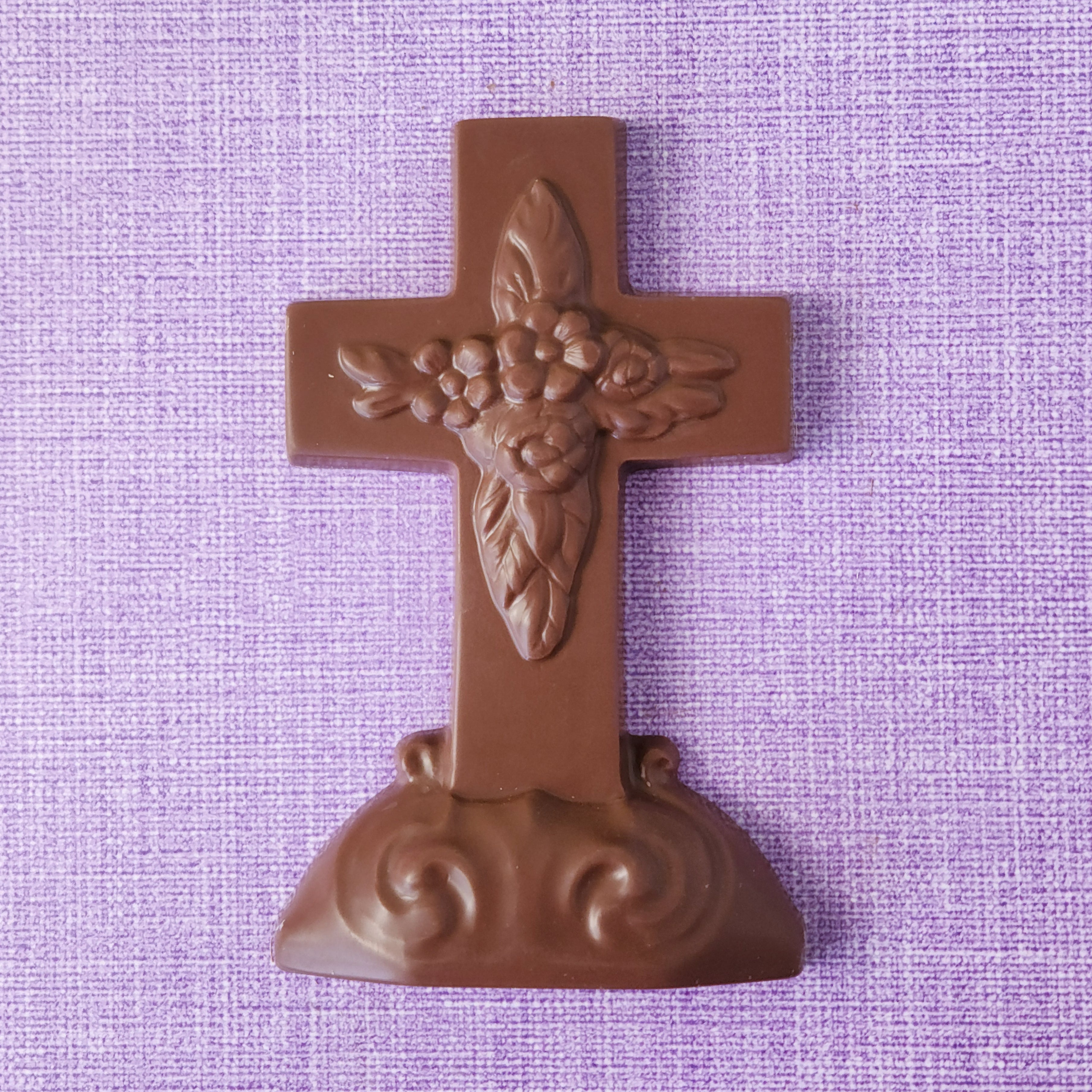 Delicious Chocolate Cross - Large Size for Easter, Christmas & Holiday Gifting - Perfect for Church Events, Family Celebrations & Sweet Treats