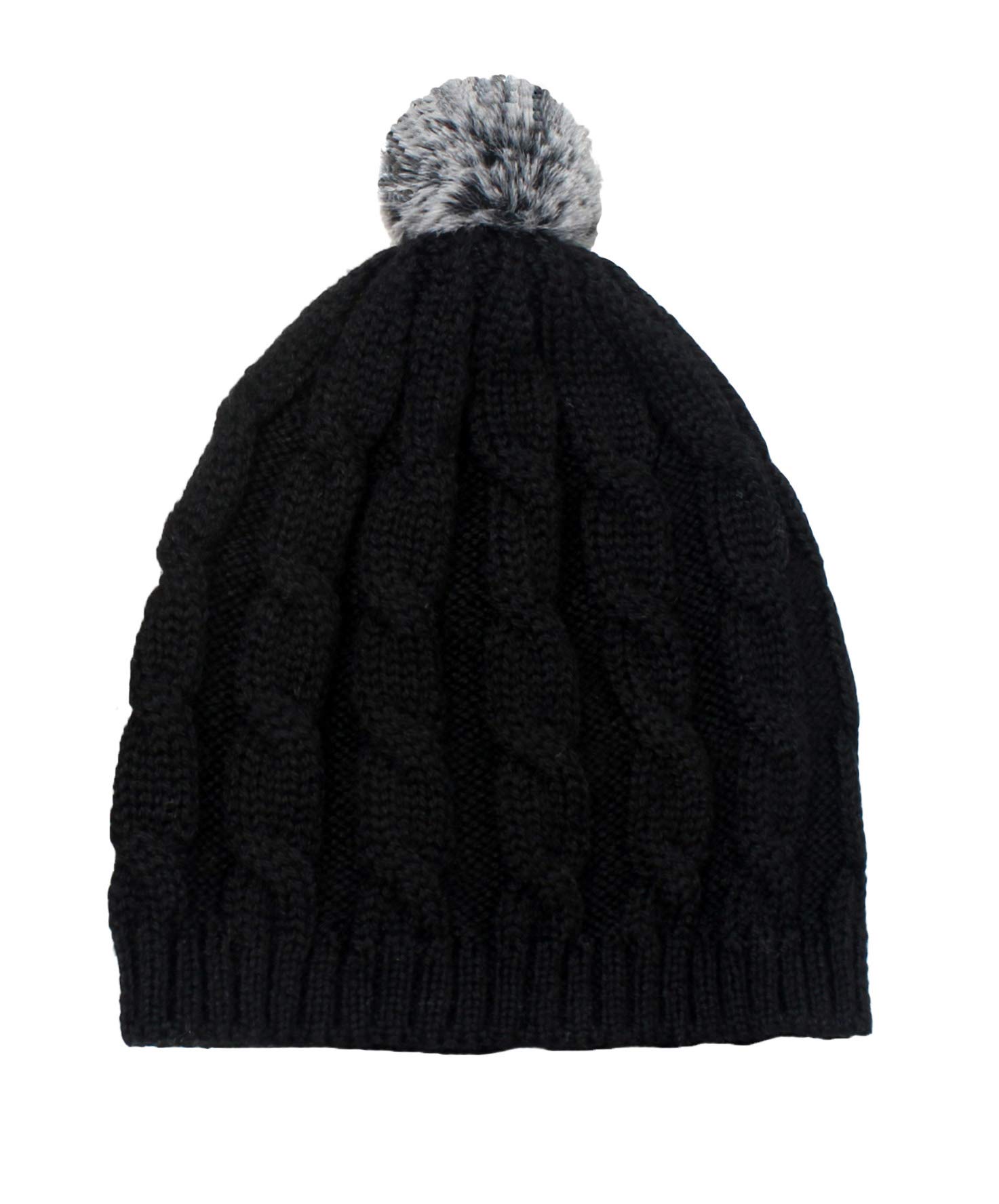 Bestknit Baby Girls Crochet Pom Pom Hat with Bow - Soft Knitted Beanie for Newborns & Toddlers - Perfect for Photo Shoots, Winter Outfits & Holiday Gifts